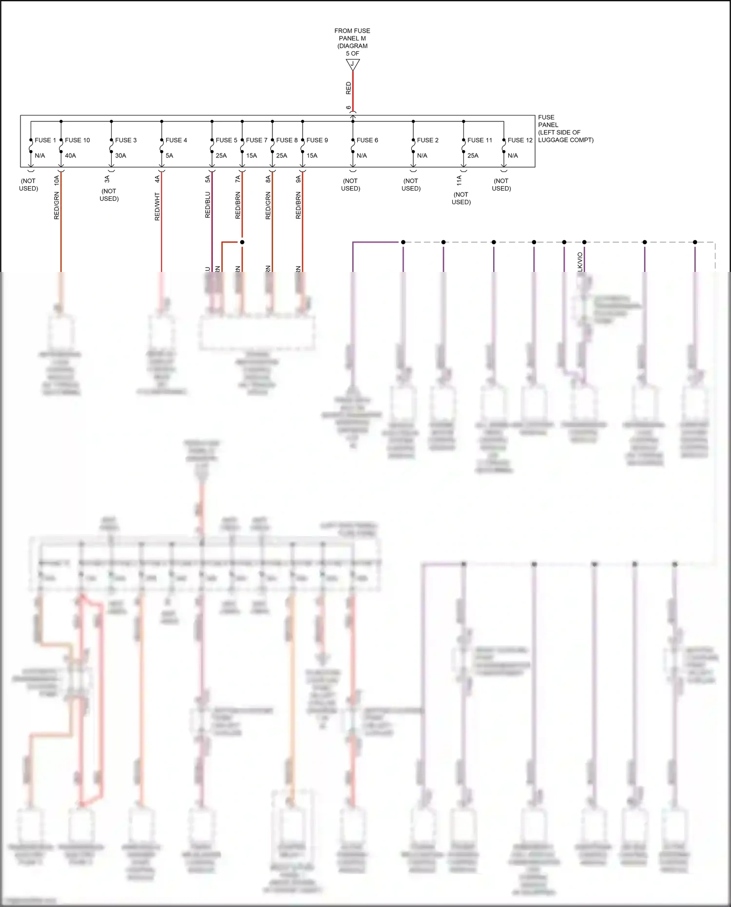 Audi A7 II (2018-2023) vehicle electrical system control module wiring diagram  (9 of 40)
