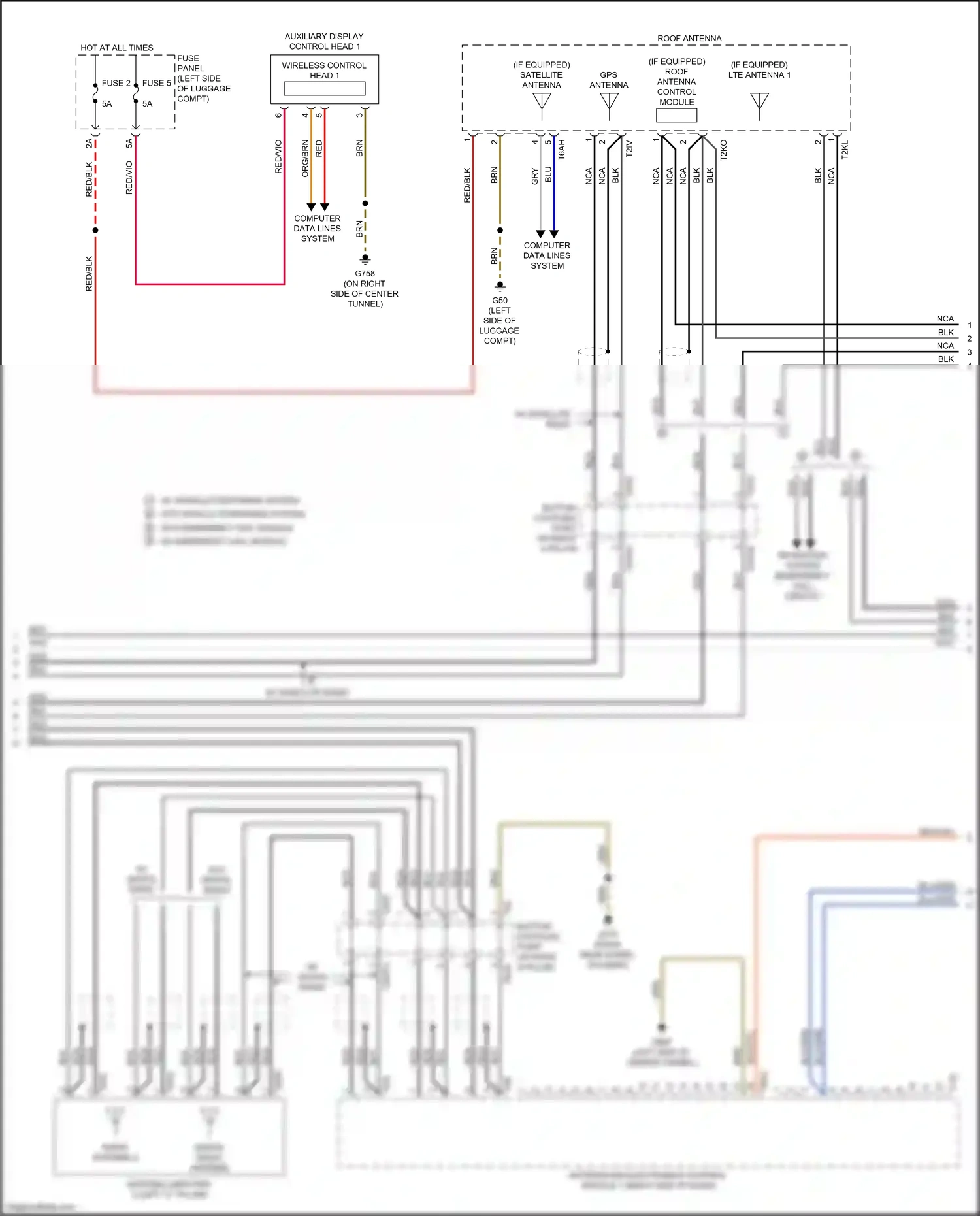 Audi A7 II (2018-2023) wht wiring diagram  (35 of 80)