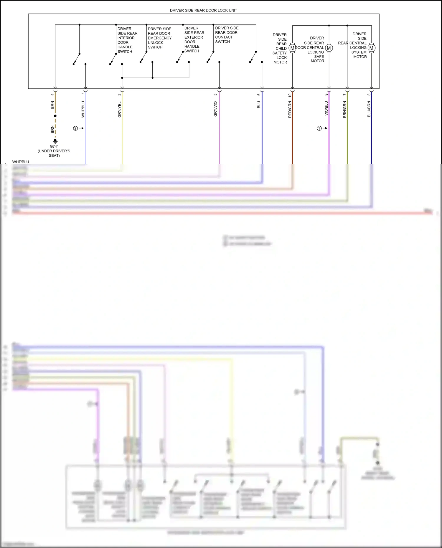 Audi A7 II (2018-2023) wht/blu wiring diagram  (12 of 30)