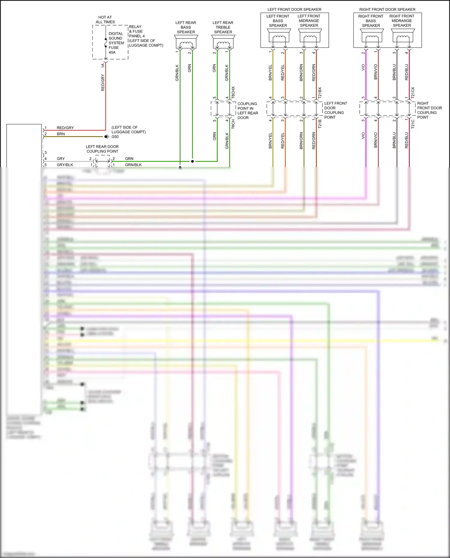 Audi A7 II (2018-2023) wht/yel wiring diagram  (17 of 38)