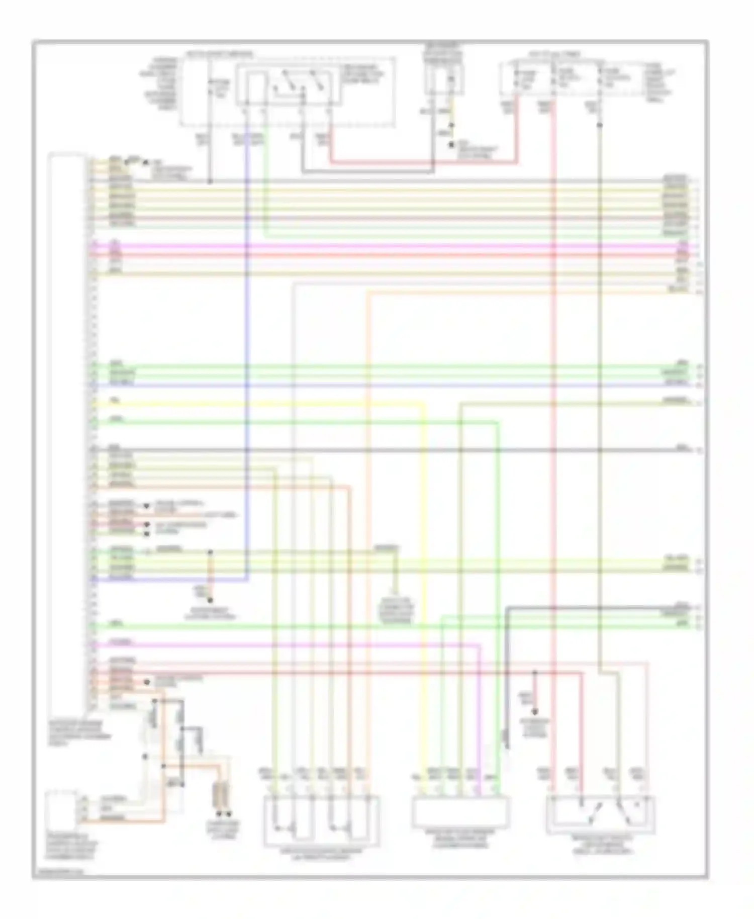 A8 Audi D2 facelift (1999-2002): Wiring diagram engine performance 4.2l (1 of 4)