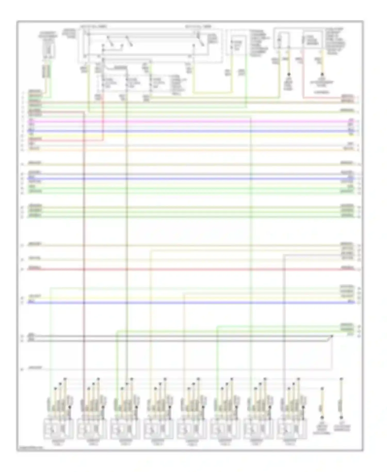 A8 Audi D2 facelift (1999-2002): Wiring diagram engine performance 4.2l (3 of 4)