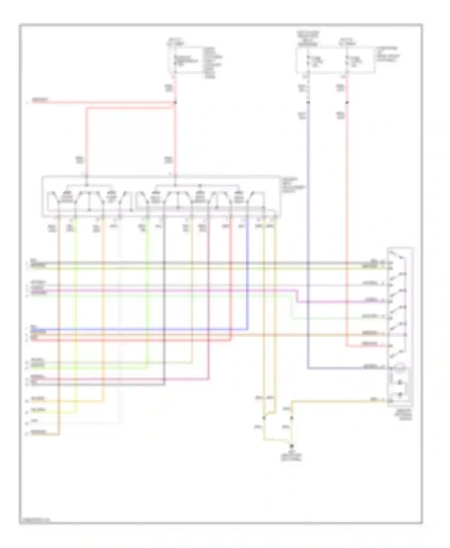 A8 Audi D2 facelift (1999-2002): Driver"s memory seat circuit (2 of 2)