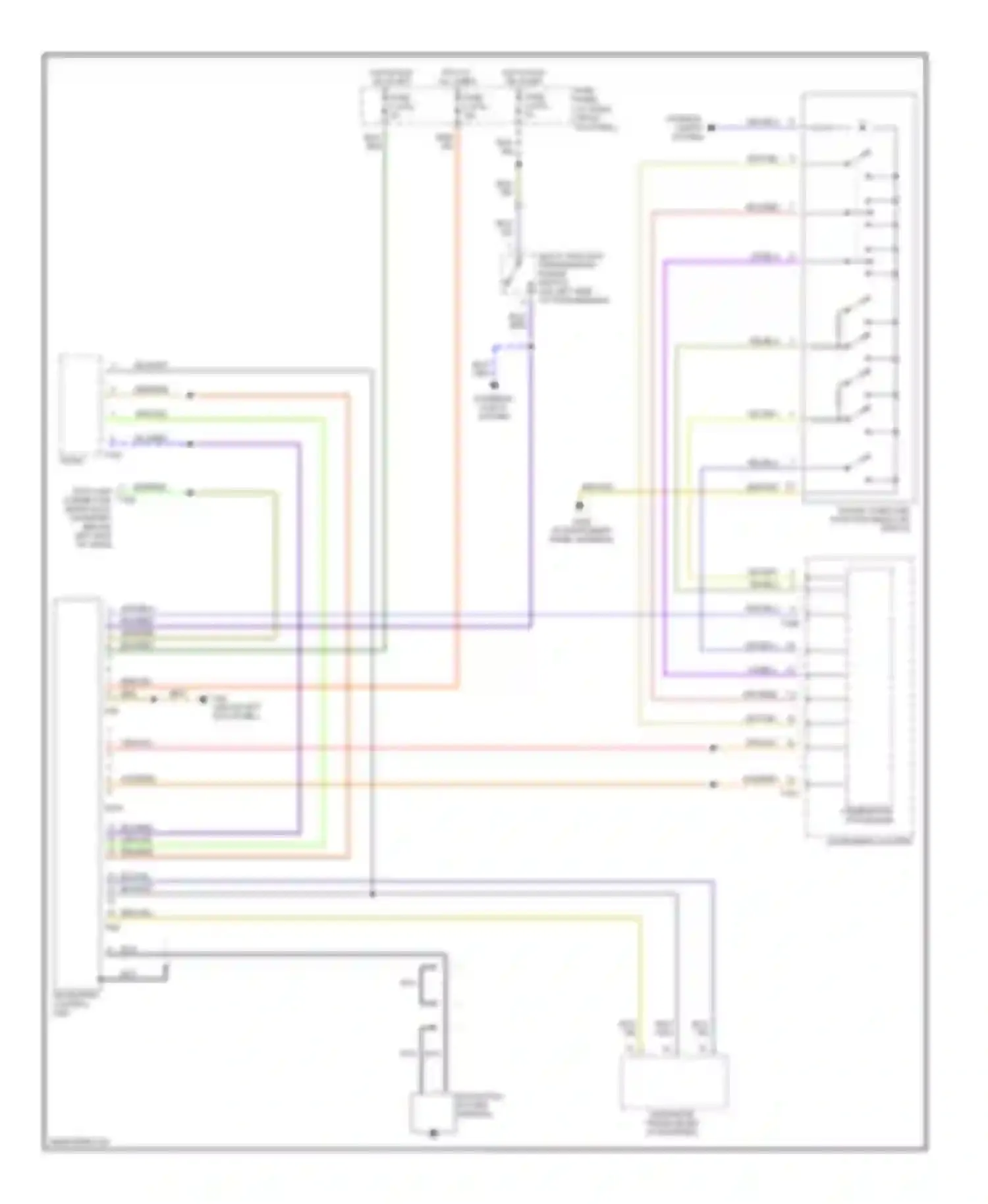 A8 Audi D2 facelift (1999-2002): Navigation circuit