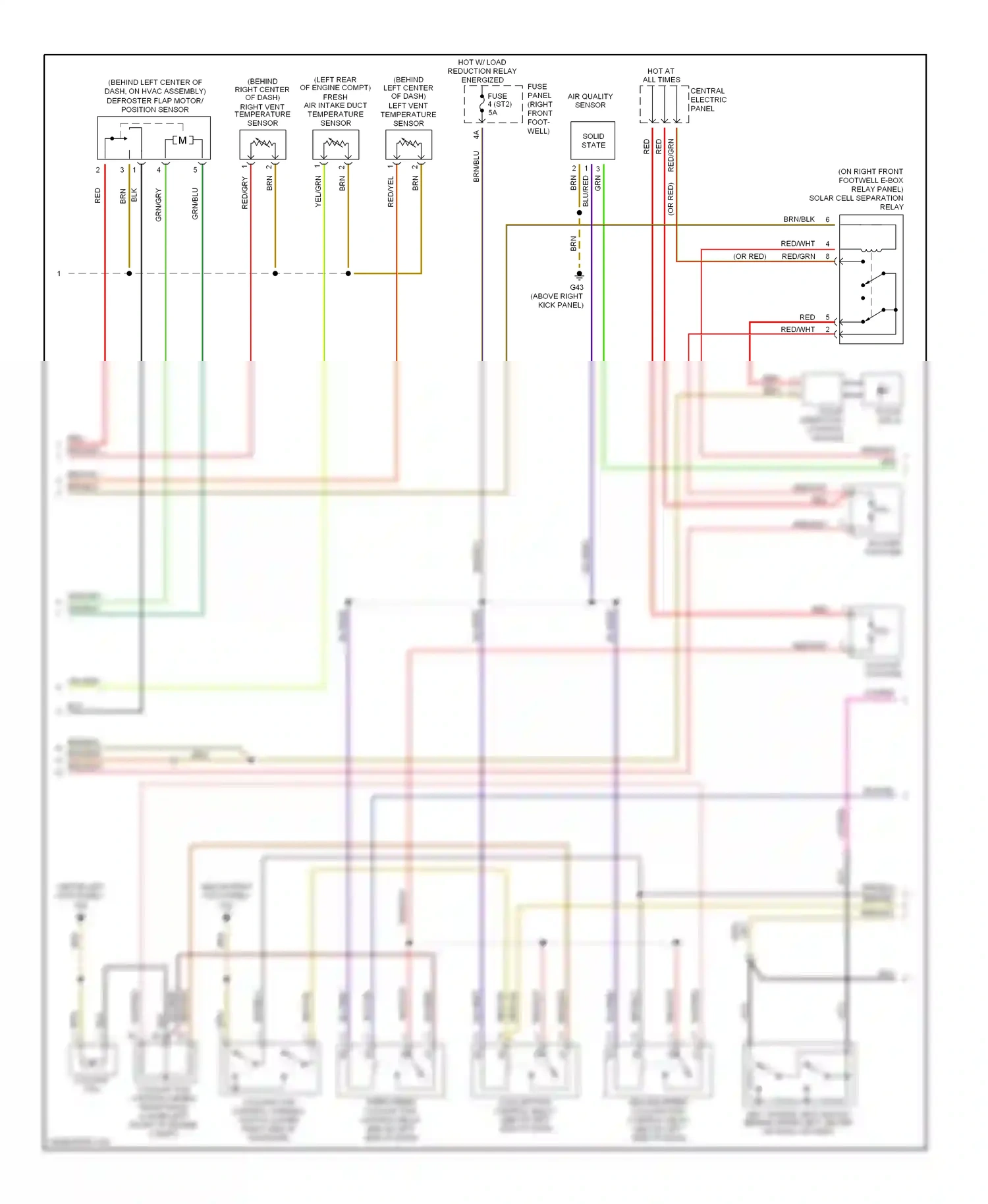 Audi A8 D2 facelift (1999-2002) brn/yel wiring diagram  (2 of 19)