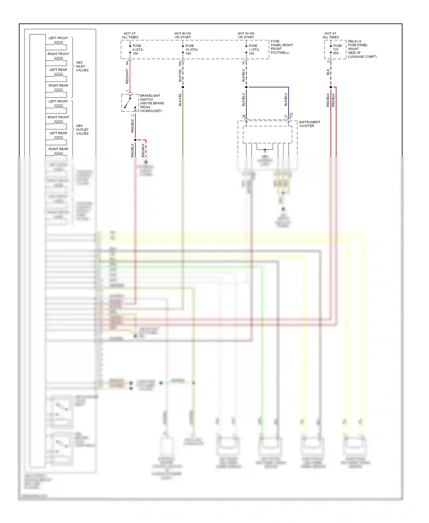 Audi A8 D2 facelift (1999-2002) computer data lines system wiring diagram  (1 of 8)