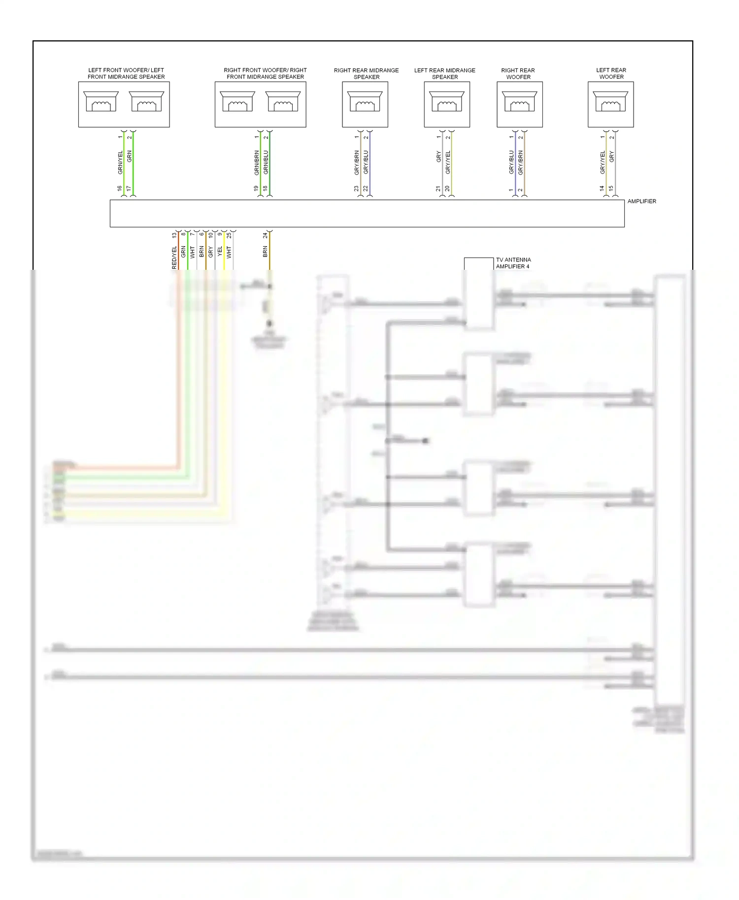 Audi A8 D2 facelift (1999-2002) grn/yel wiring diagram  (10 of 14)