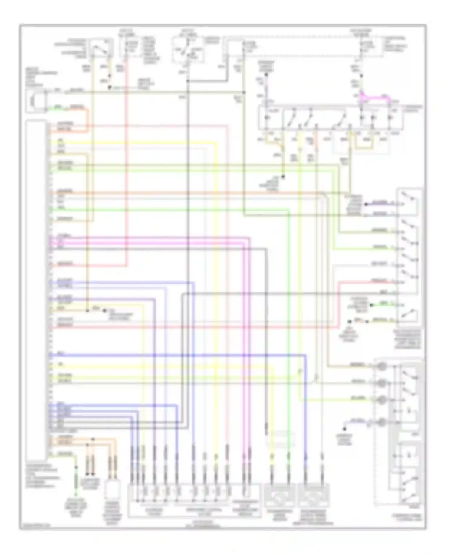 Wiring diagram computer data lines system for Audi A8 D2 facelift (1999-2002)
