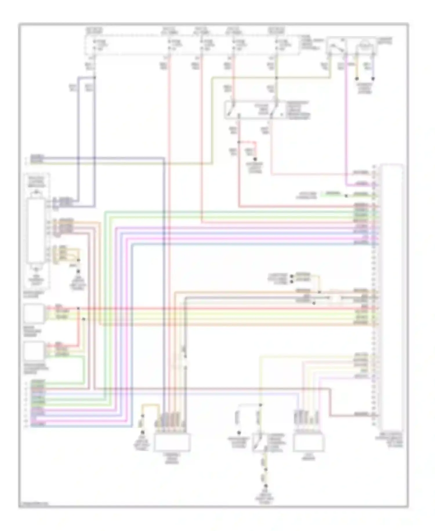 Wiring diagram traction control indicator for Audi A8 D2 facelift (1999-2002)