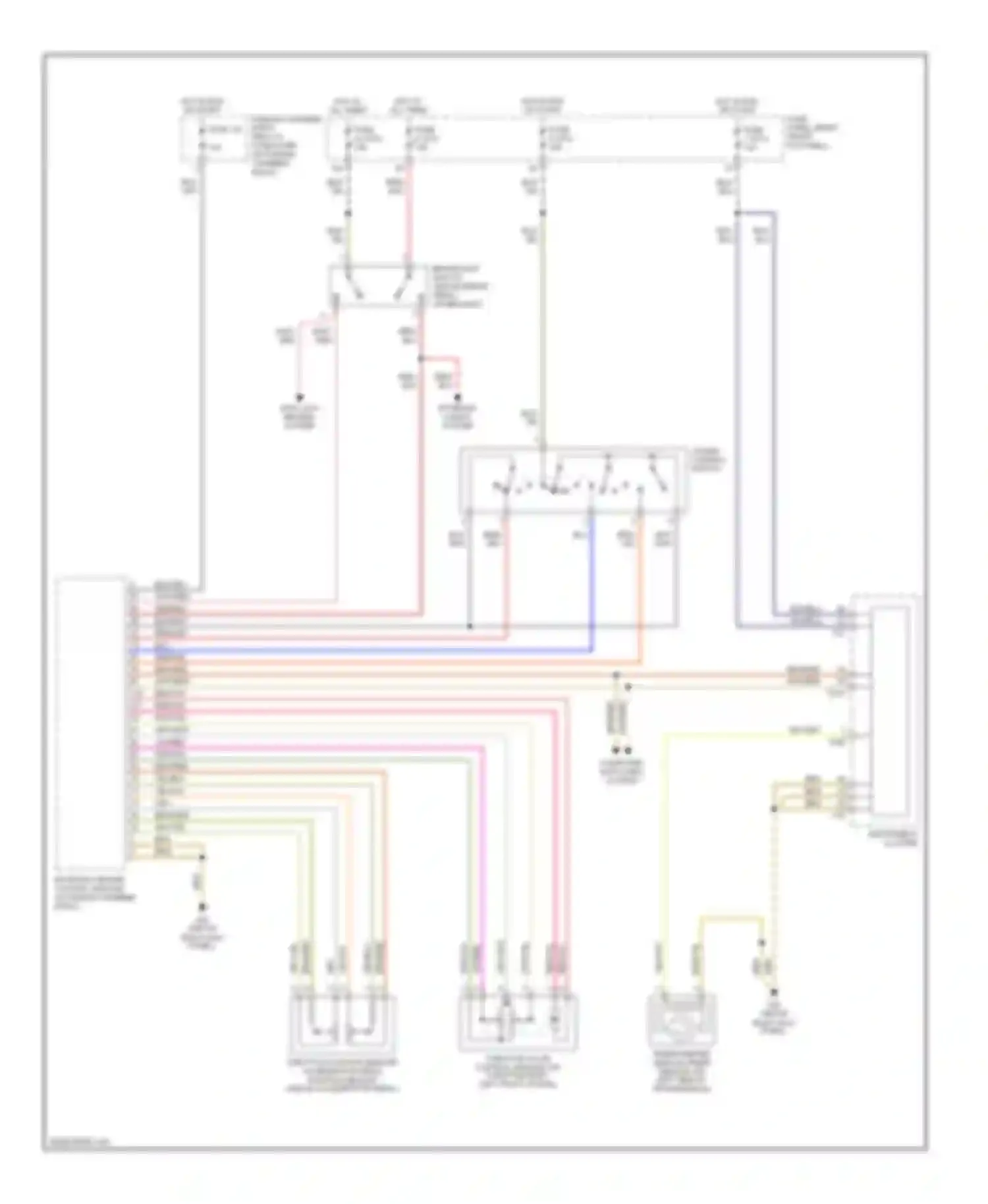 Wiring diagram computer data lines system for Audi A8 D2 facelift (1999-2002)