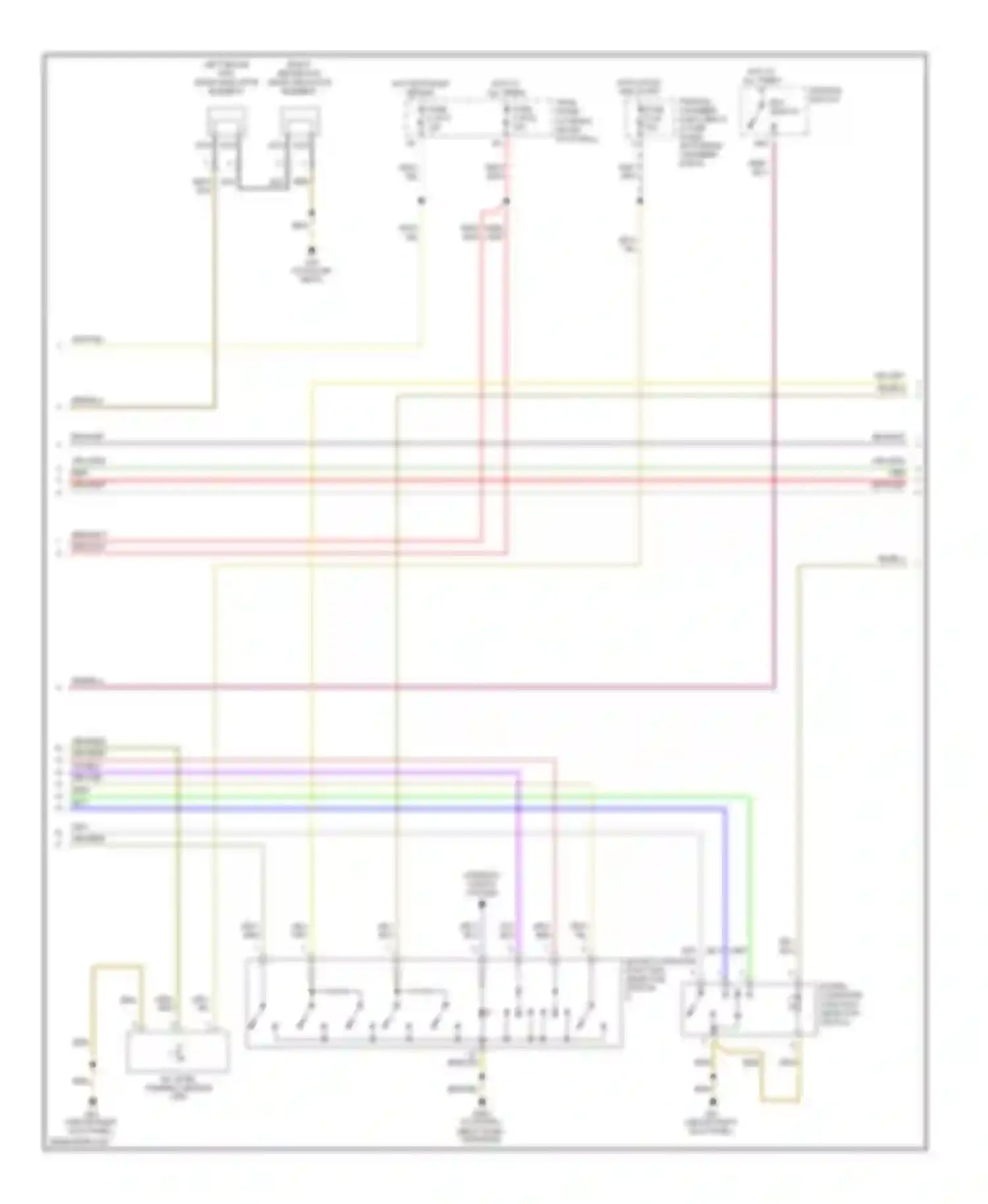 Wiring diagram hot in run and start for Audi A8 D2 facelift (1999-2002)