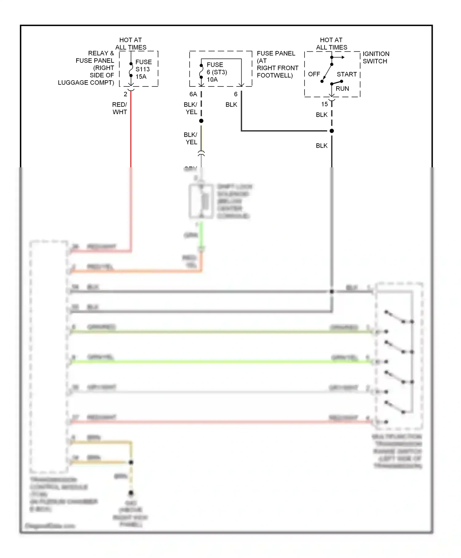 Audi A8 D2 facelift (1999-2002) off wiring diagram  (13 of 15)