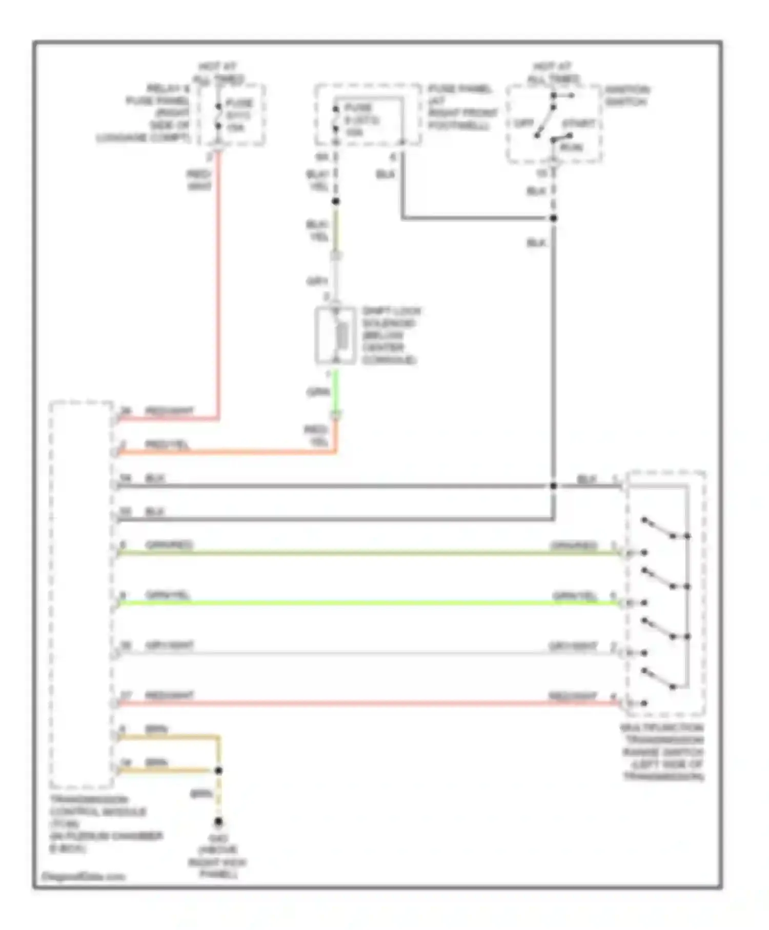 Wiring diagram red for Audi A8 D2 facelift (1999-2002) (45 of 50)