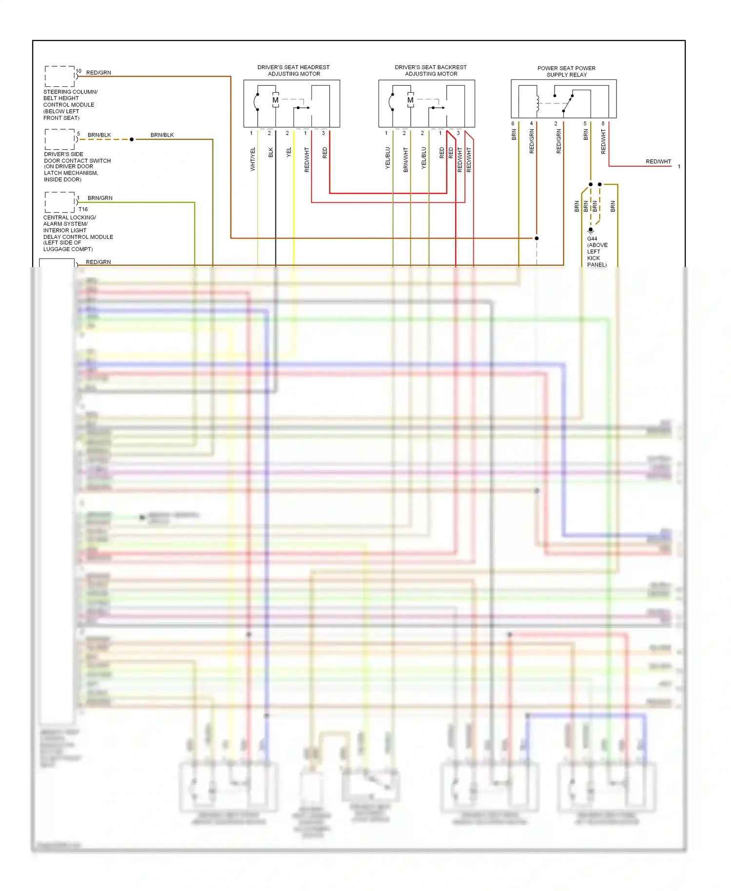 Wiring diagram yel for Audi A8 D2 facelift (1999-2002) (21 of 49)