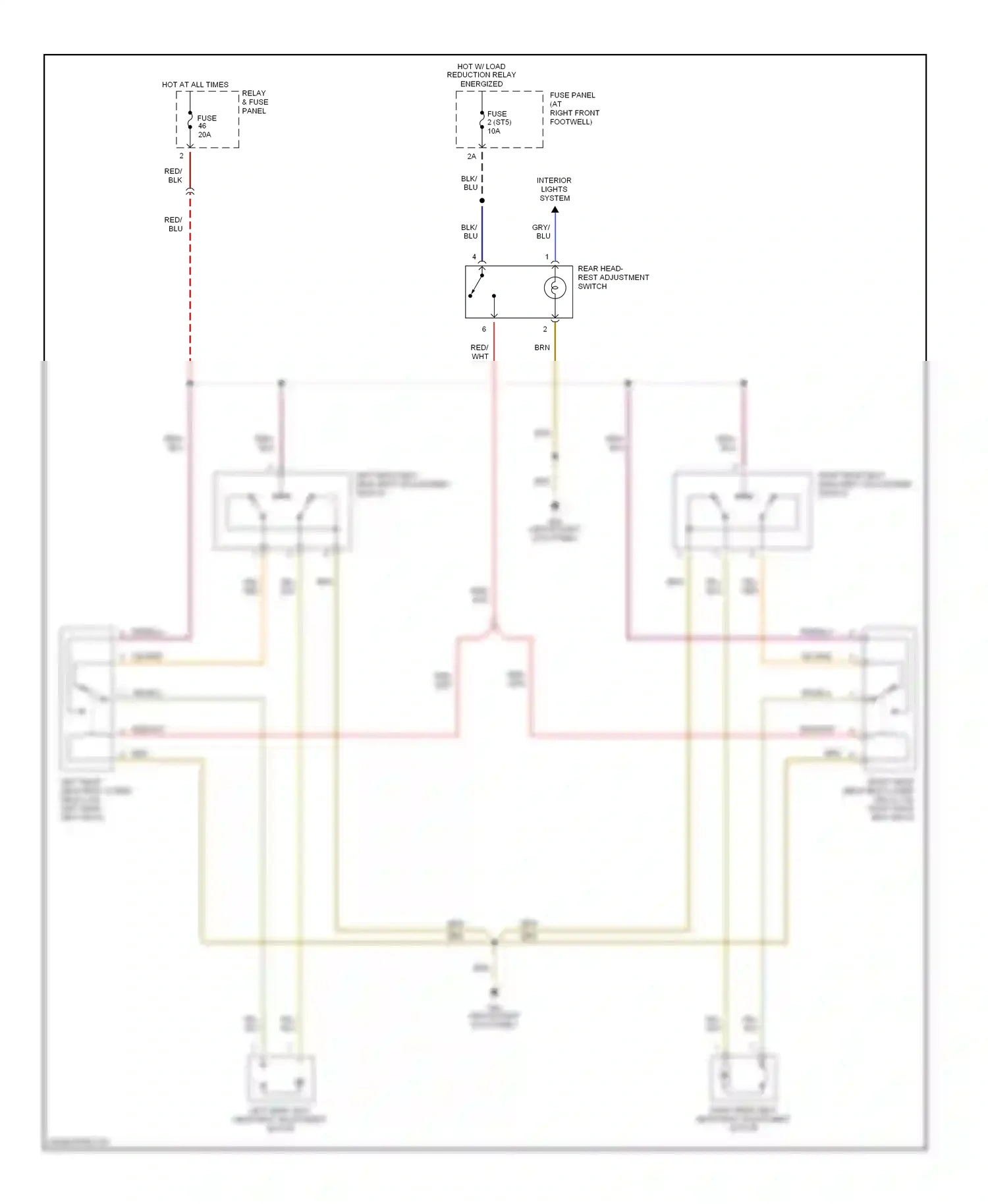 Wiring diagram yel for Audi A8 D2 facelift (1999-2002) (39 of 49)