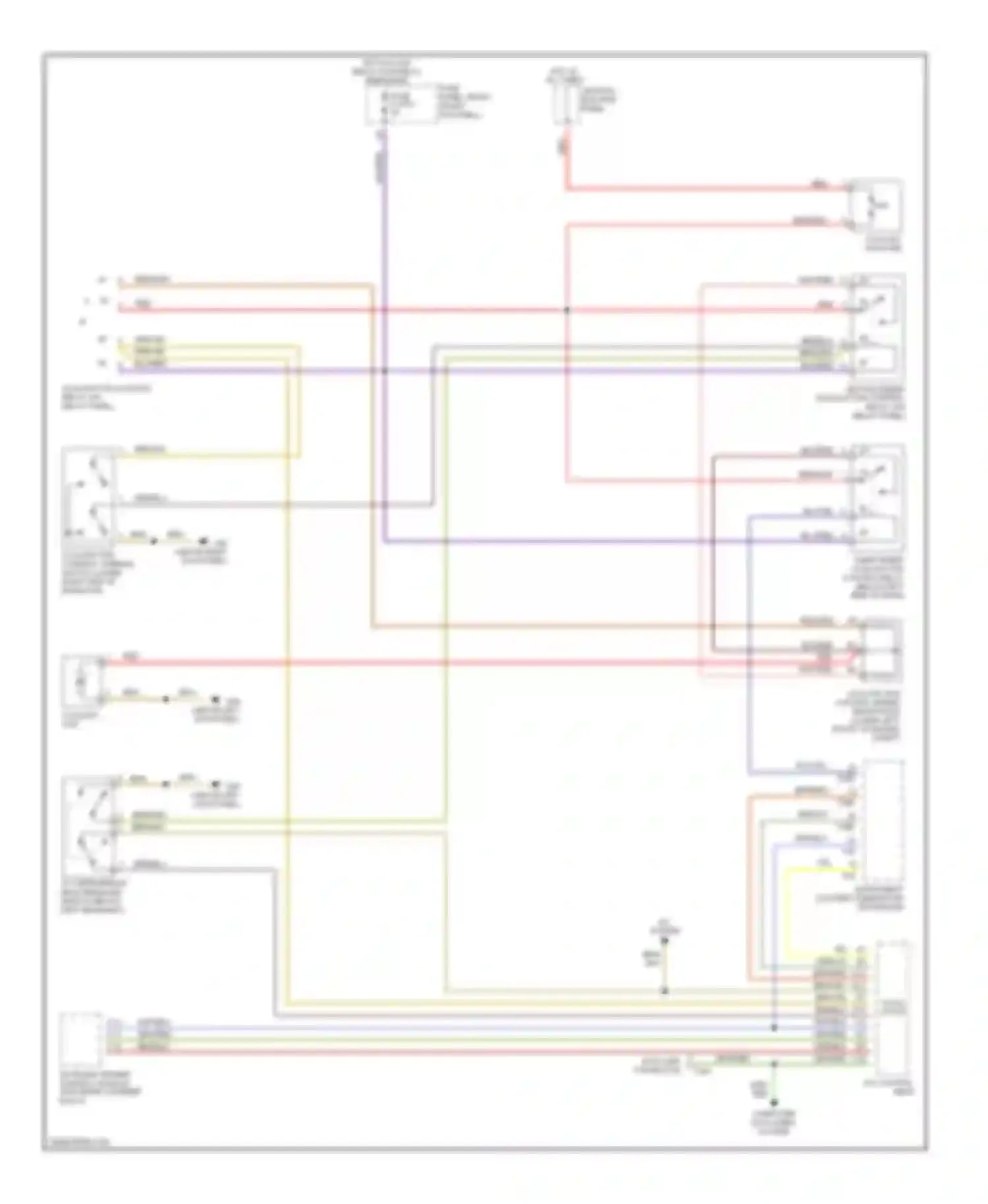 A8 Audi D2 (1994-1999): Cooling fan circuit