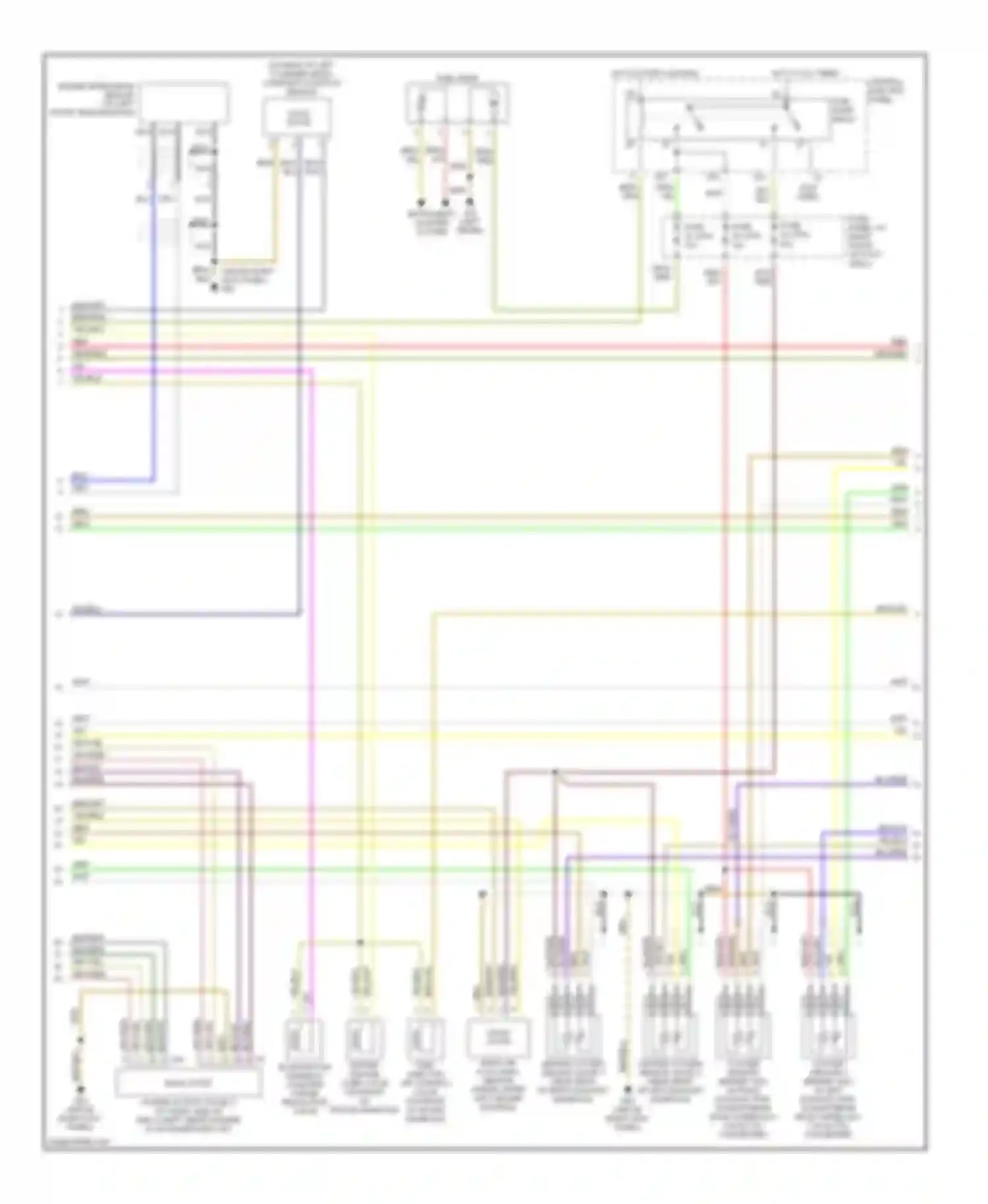 A8 Audi D2 (1994-1999): Wiring diagram engine performance 3.7l (2 of 3)