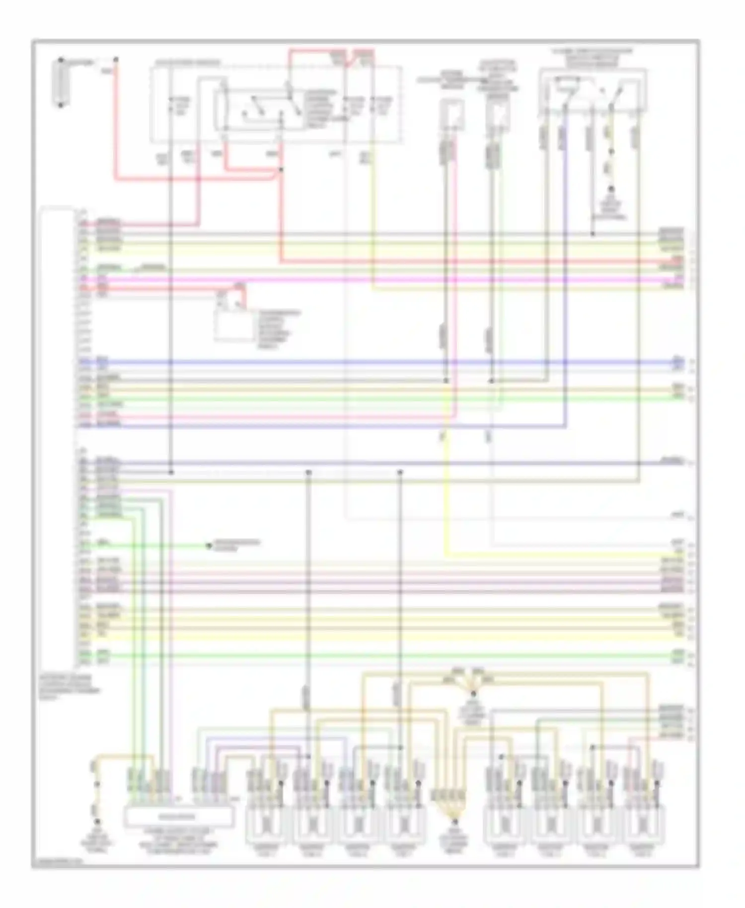 A8 Audi D2 (1994-1999): Wiring diagram engine performance 4.2l (1 of 3)
