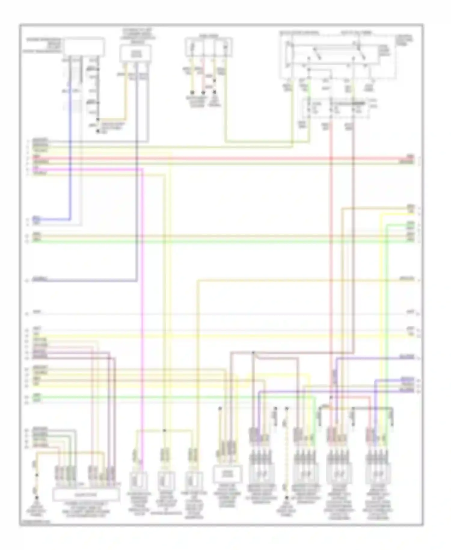 A8 Audi D2 (1994-1999): Wiring diagram engine performance 4.2l (2 of 3)