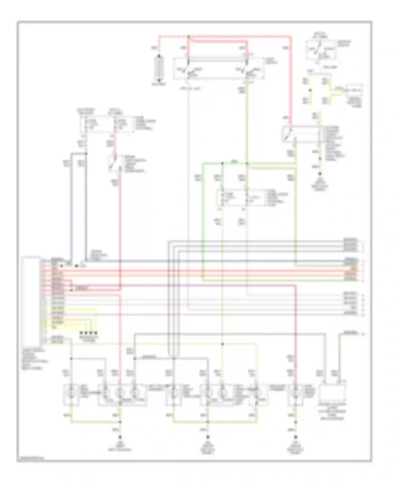 A8 Audi D2 (1994-1999): Exterior lamps circuit, with drl (1 of 2)