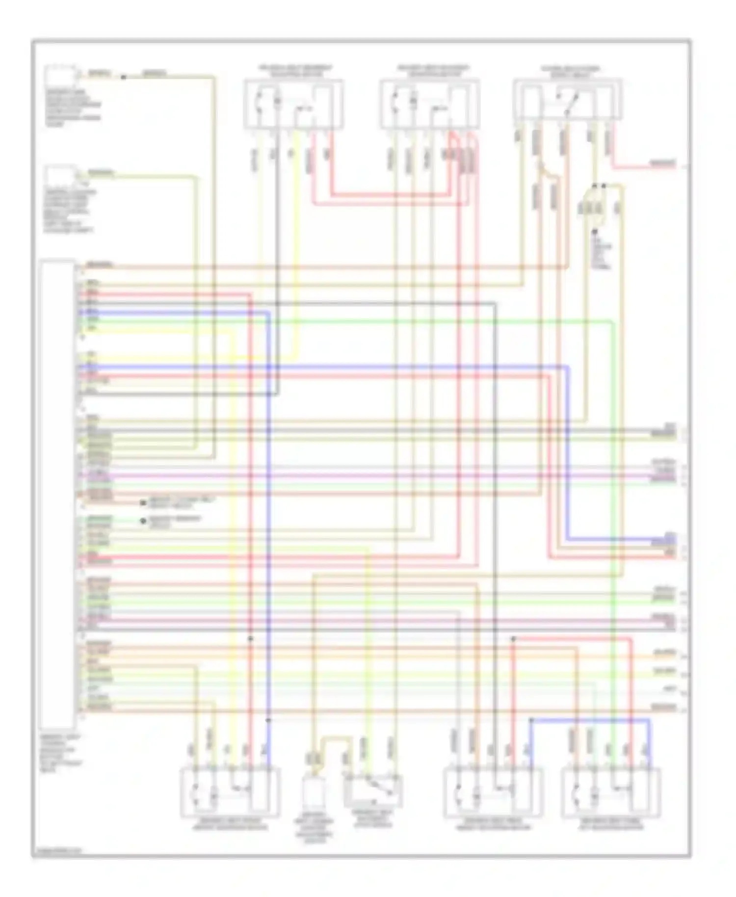 A8 Audi D2 (1994-1999): Driver"s memory seat circuit (1 of 2)