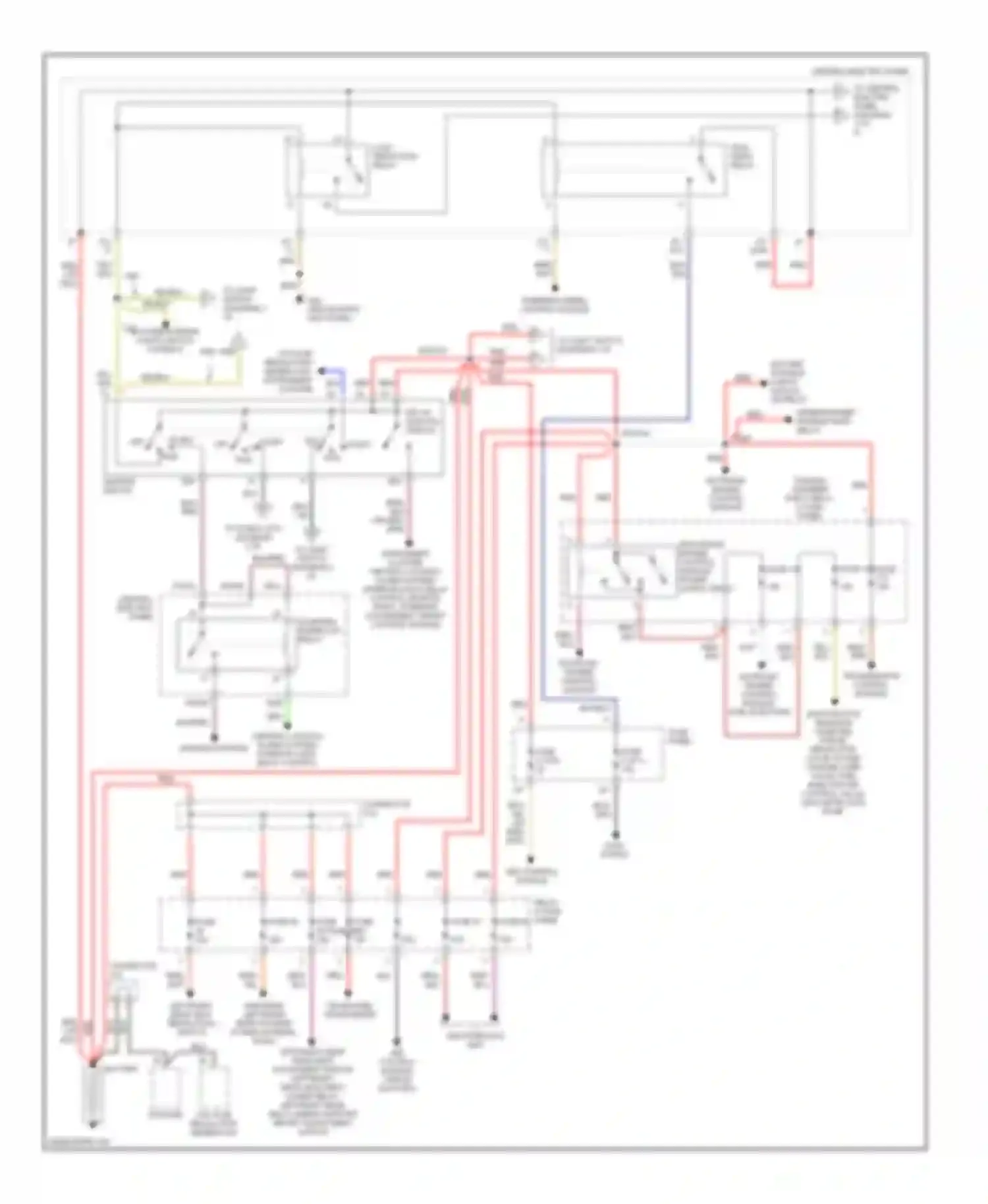 A8 Audi D2 (1994-1999): Power distribution circuit (1 of 4)