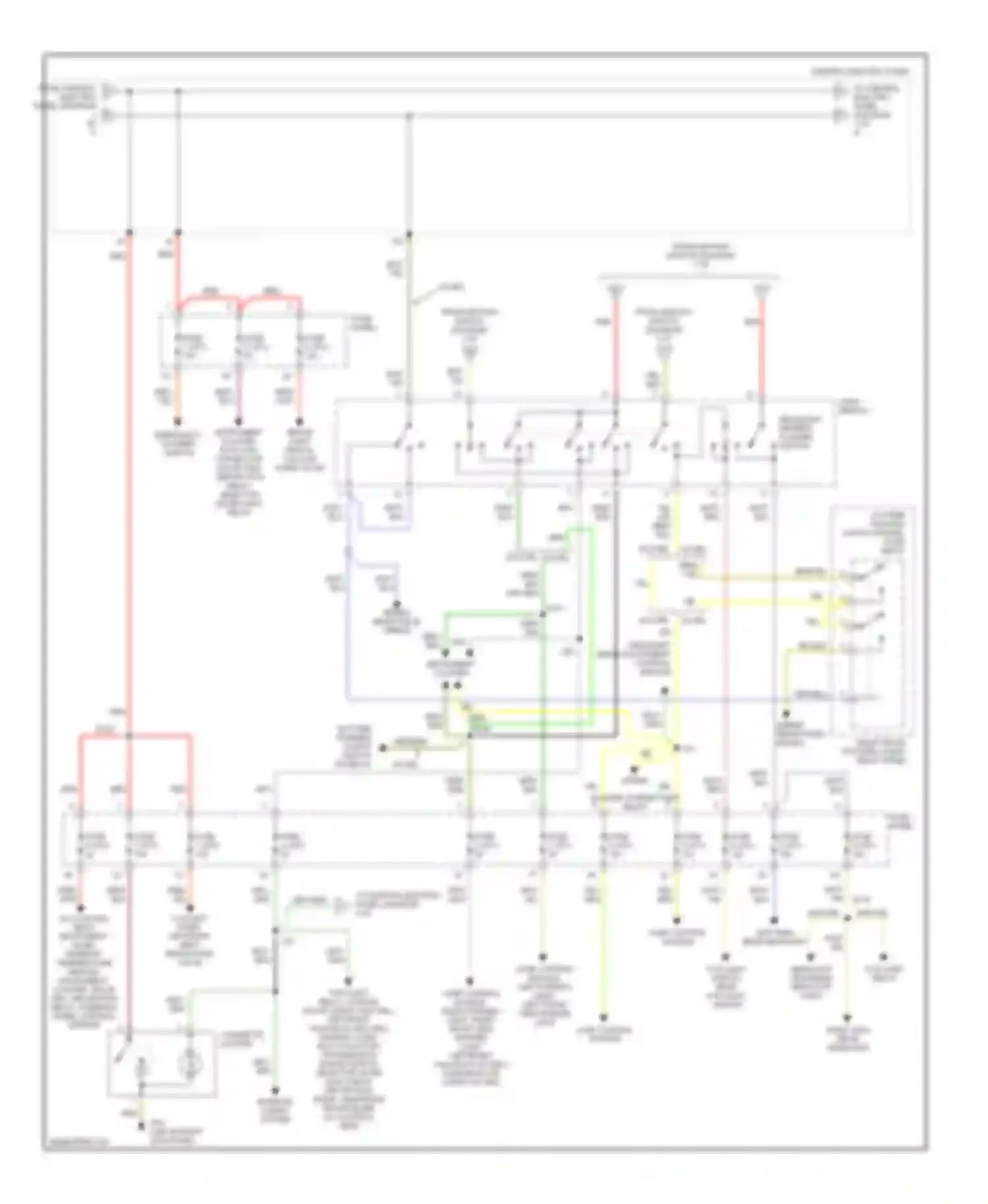 A8 Audi D2 (1994-1999): Power distribution circuit (2 of 4)