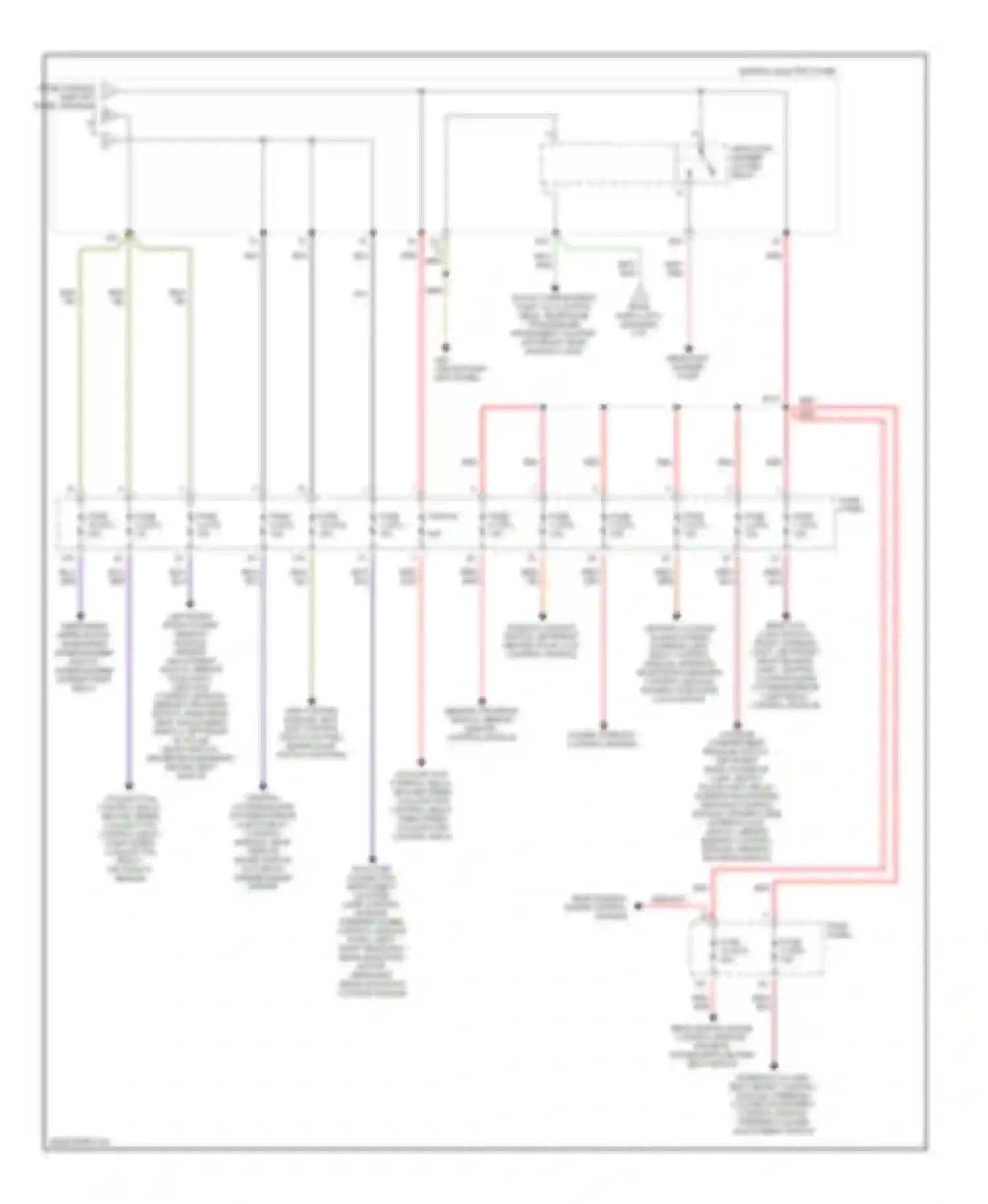 A8 Audi D2 (1994-1999): Power distribution circuit (4 of 4)