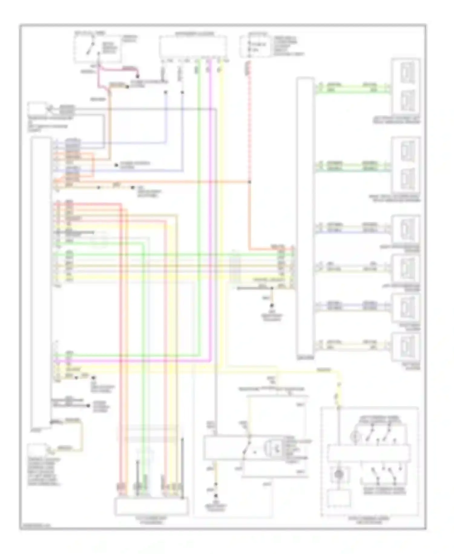 A8 Audi D2 (1994-1999): Radio circuit, bose