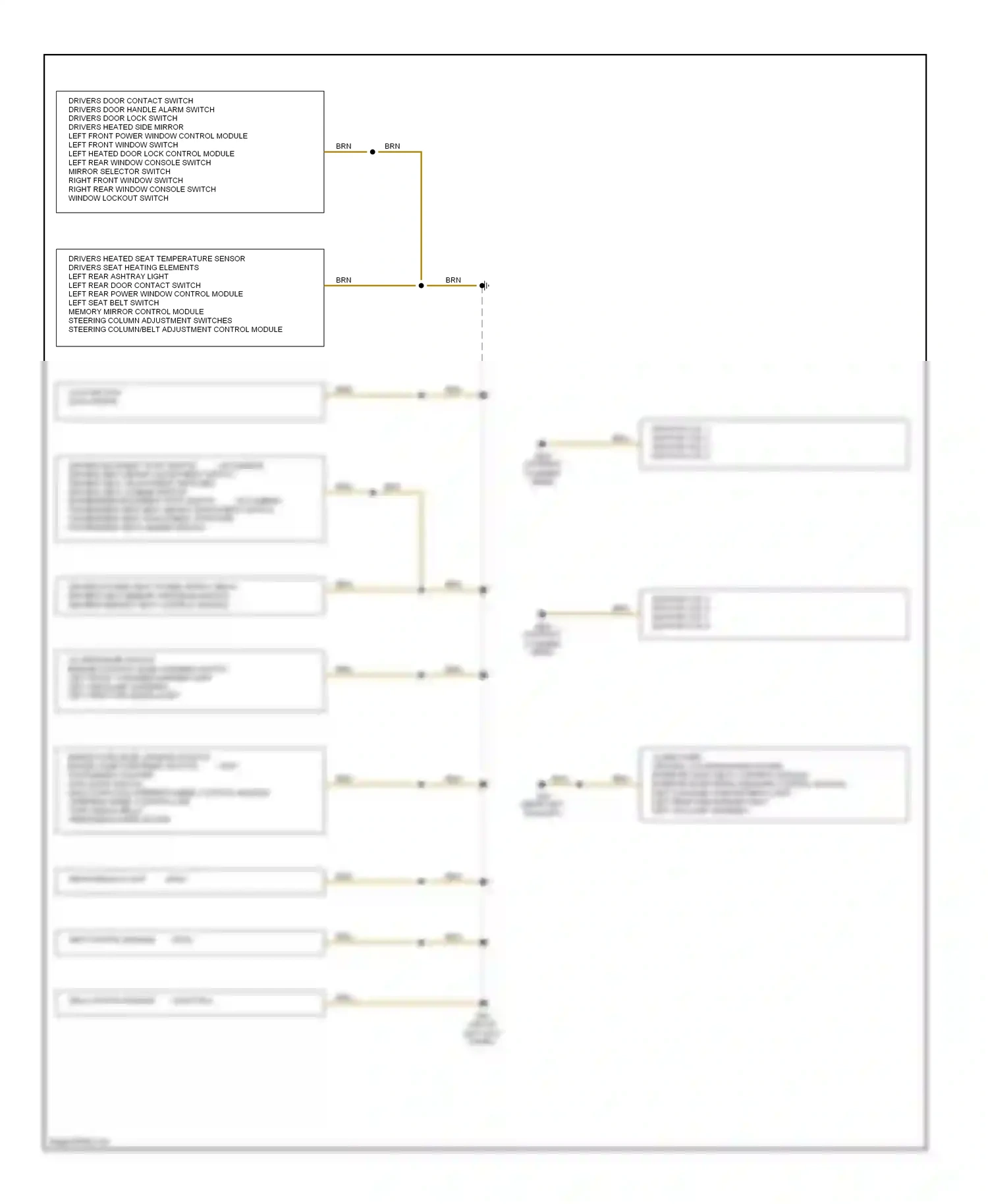 Audi A8 D2 (1994-1999) abs hydraulic unit wiring diagram  (1 of 2)