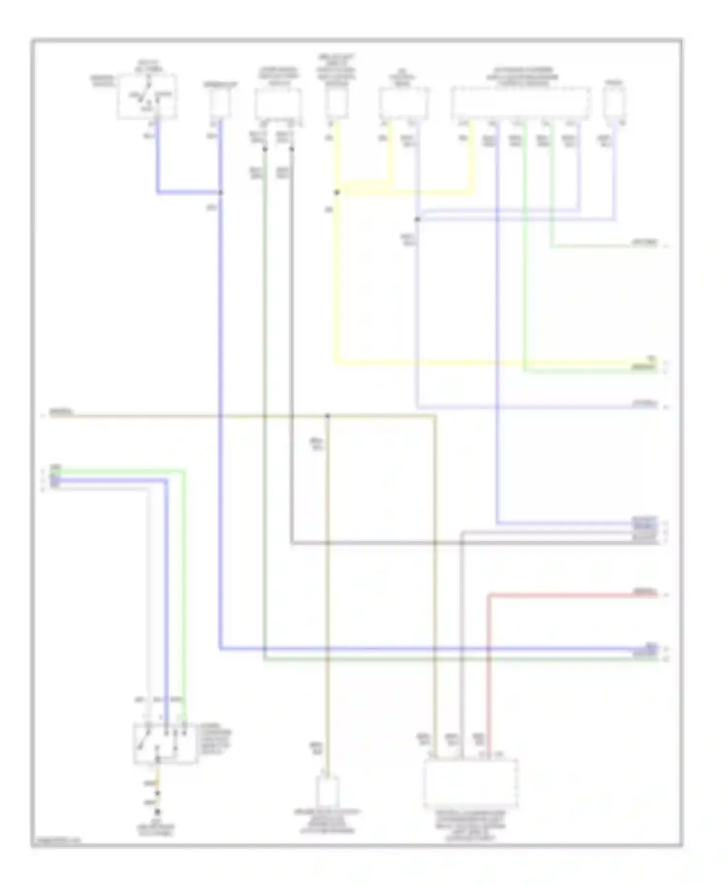 Wiring diagram ignition switch for Audi A8 D2 (1994-1999)