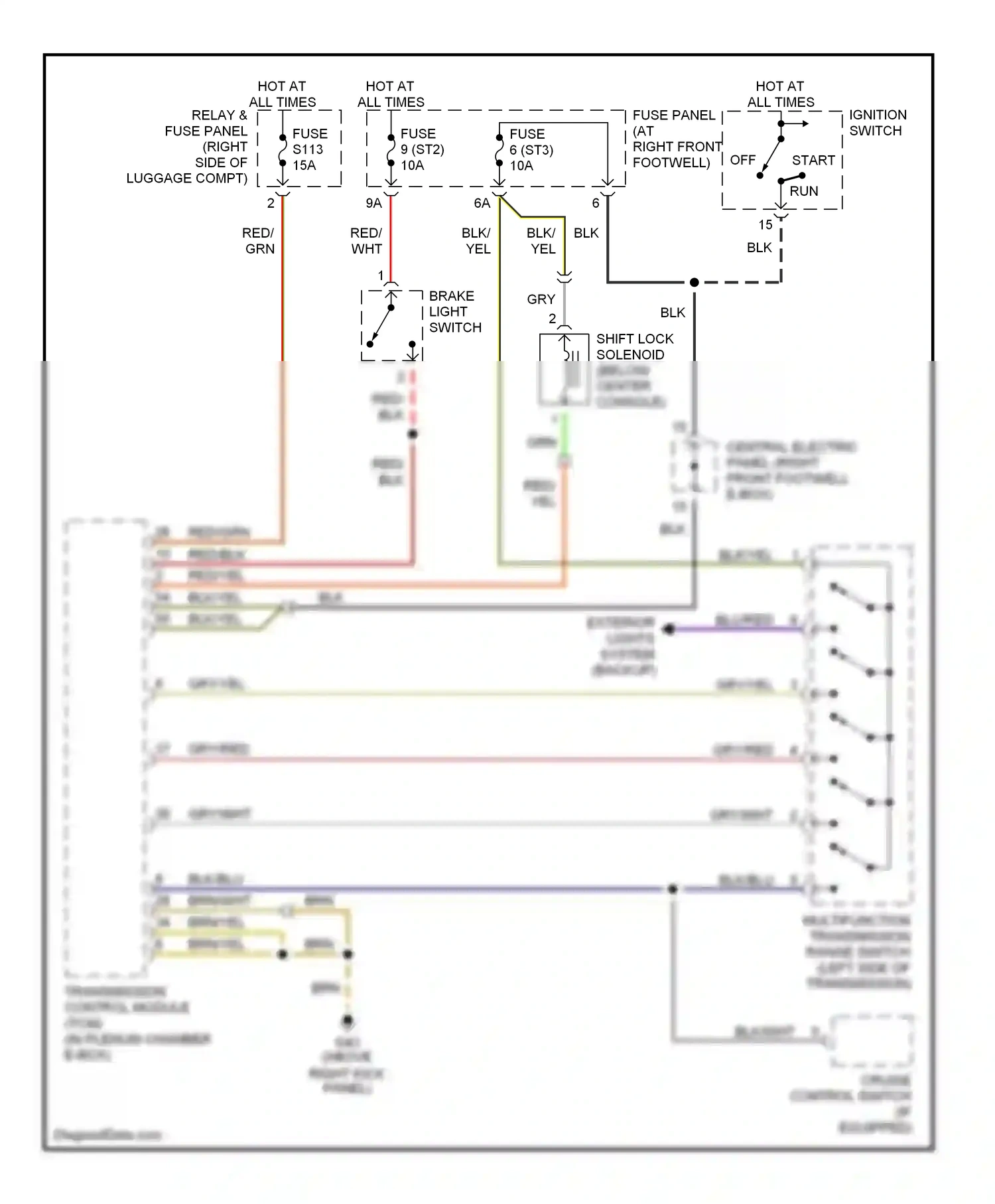 Audi A8 D2 (1994-1999) blk/blu wiring diagram  (30 of 33)