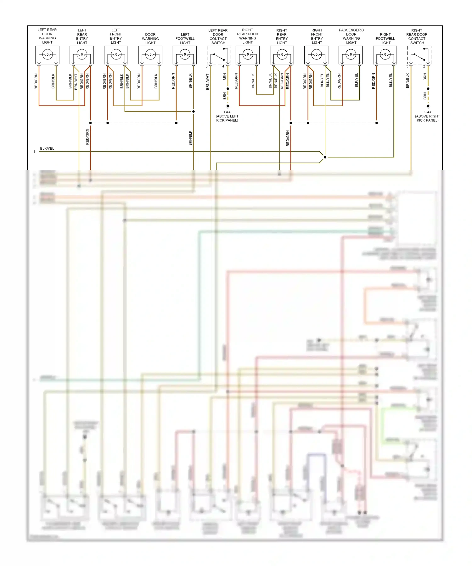 Audi A8 D2 (1994-1999) blk/blu wiring diagram  (23 of 33)