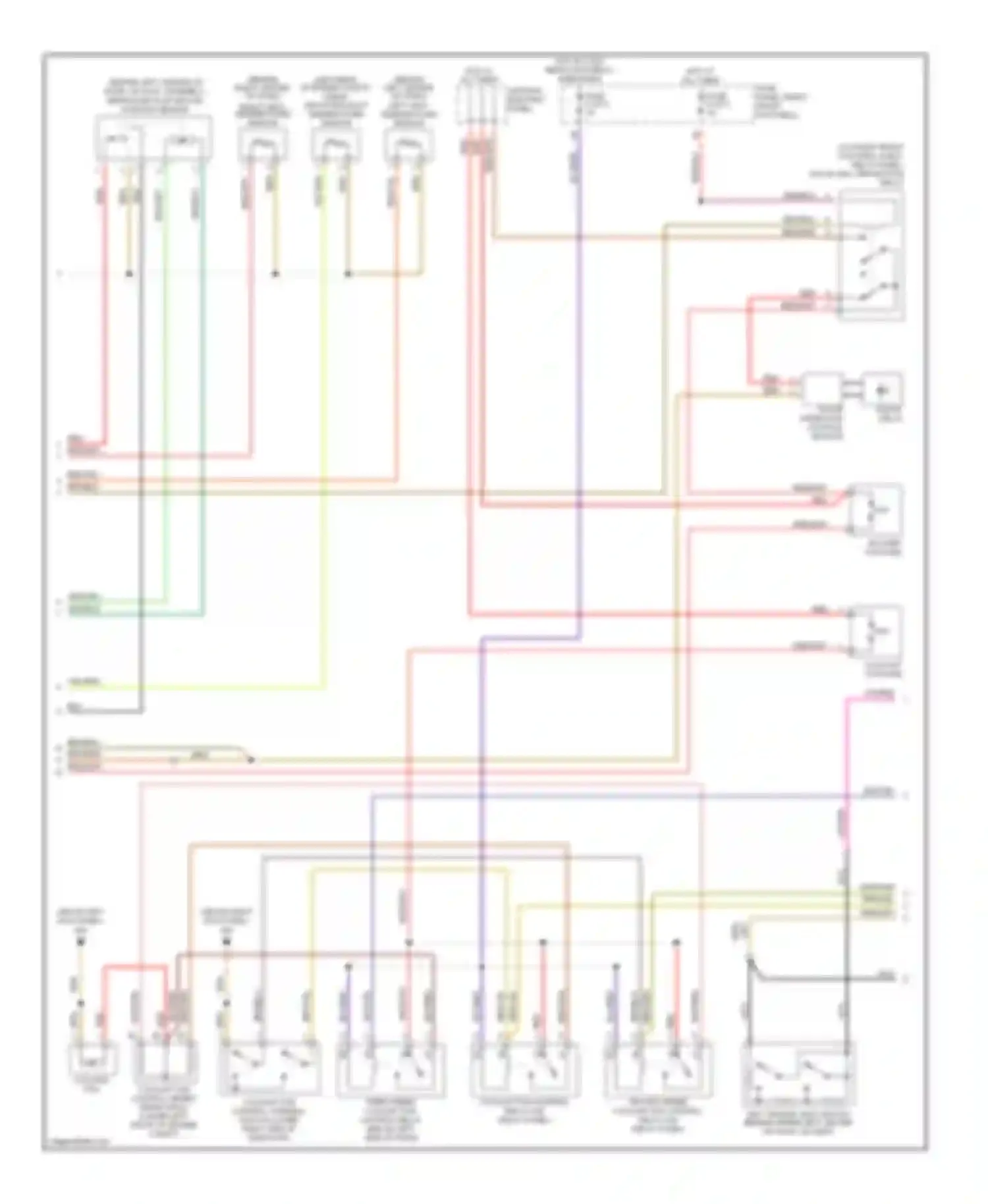 Wiring diagram blu/red for Audi A8 D2 (1994-1999) (3 of 14)