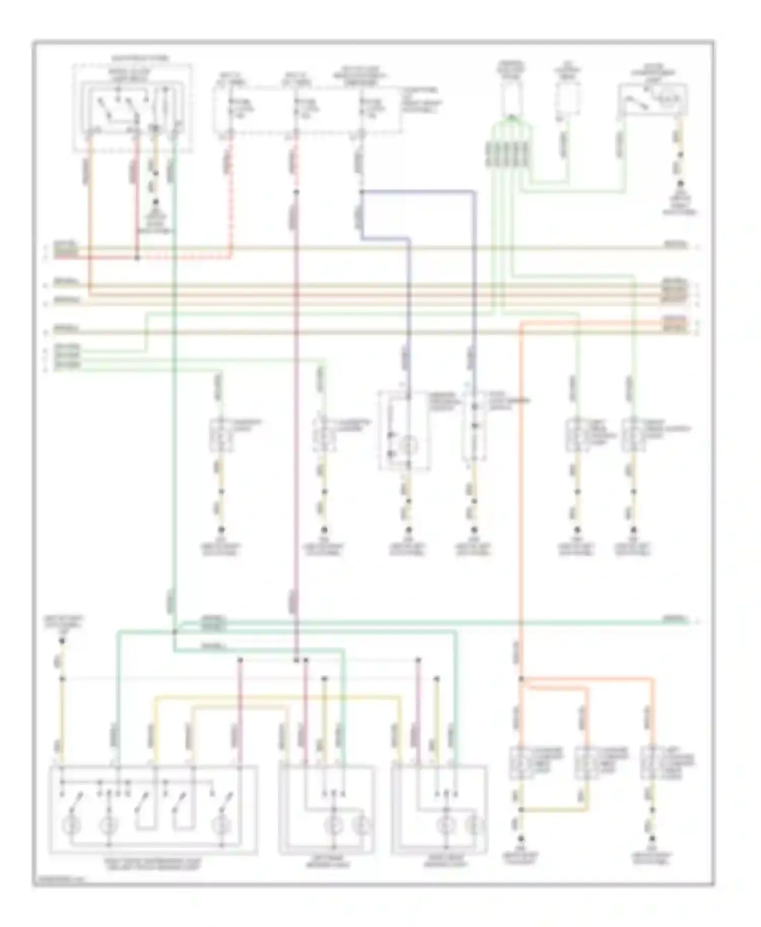 Wiring diagram hot w/ load reduction relay energized for Audi A8 D2 (1994-1999)