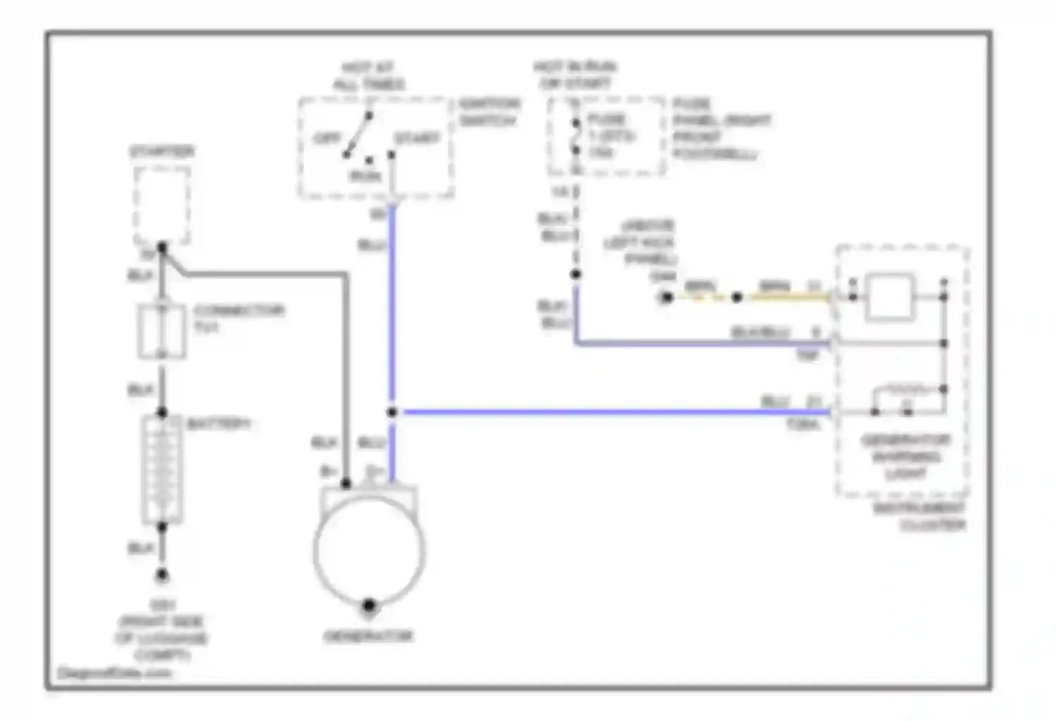 Wiring diagram b+ d+ for Audi A8 D2 (1994-1999)