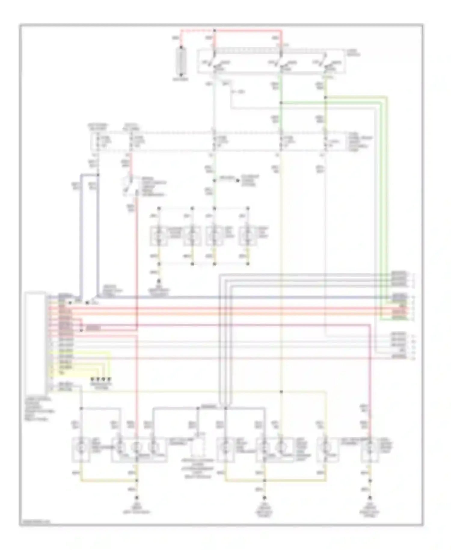 Wiring diagram right tail light for Audi A8 D2 (1994-1999)