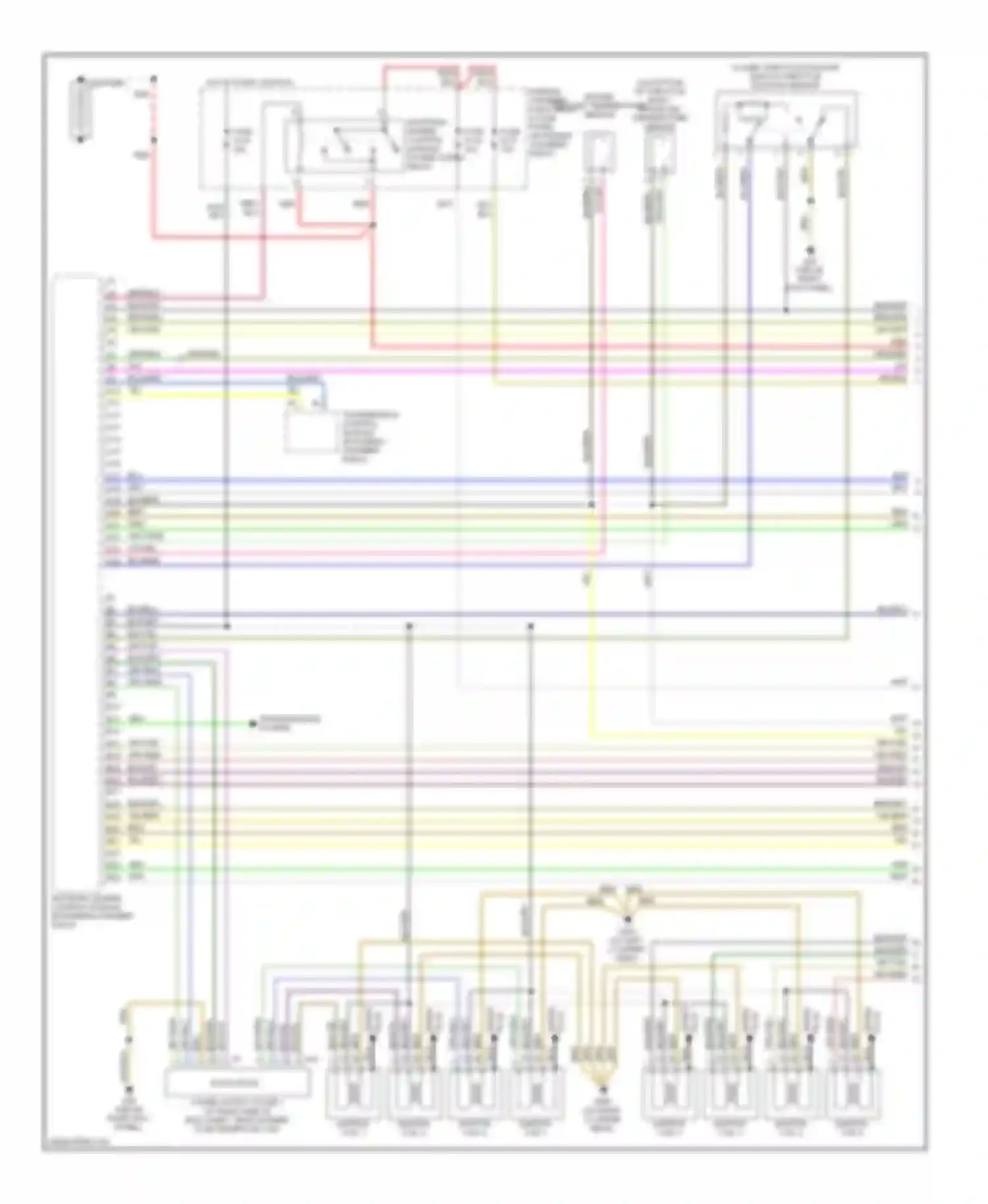 Wiring diagram plug spark for Audi A8 D2 (1994-1999) (1 of 2)