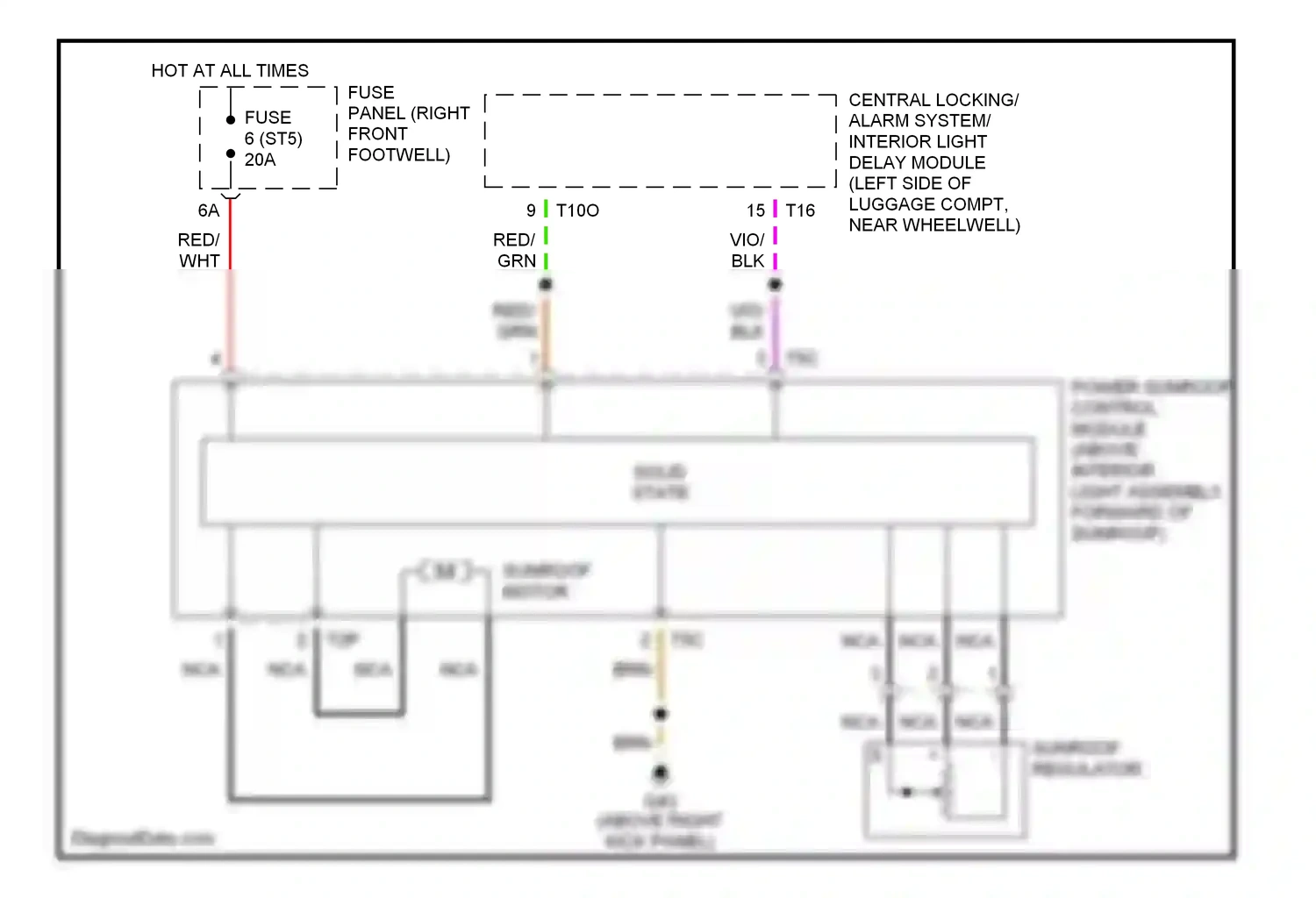Audi A8 D2 (1994-1999) vio wiring diagram  (16 of 17)