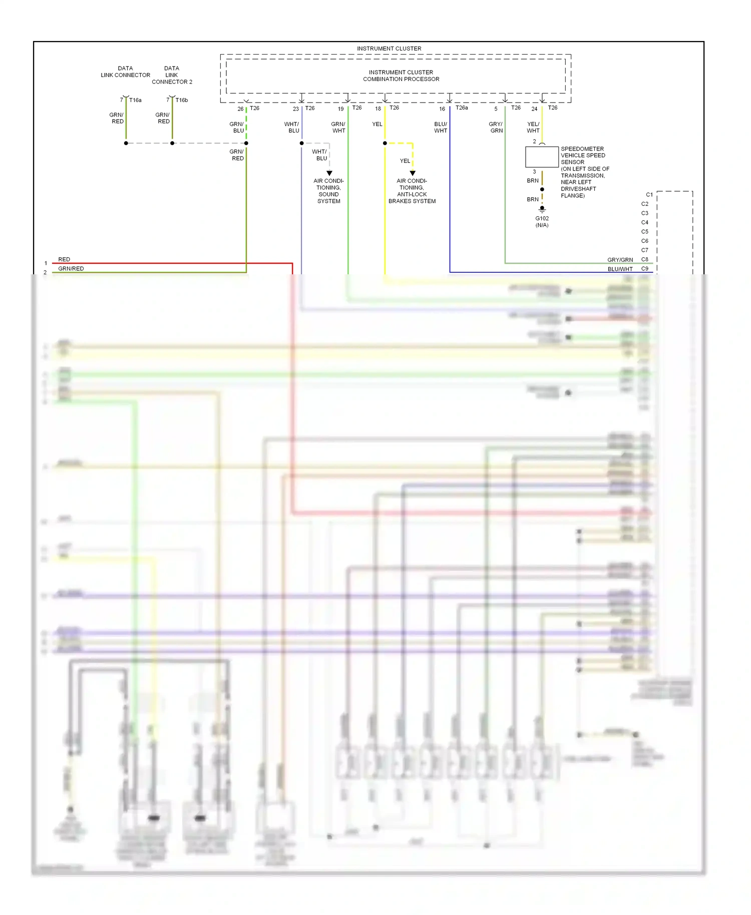 Audi A8 D2 (1994-1999) wht/blu wiring diagram  (9 of 15)