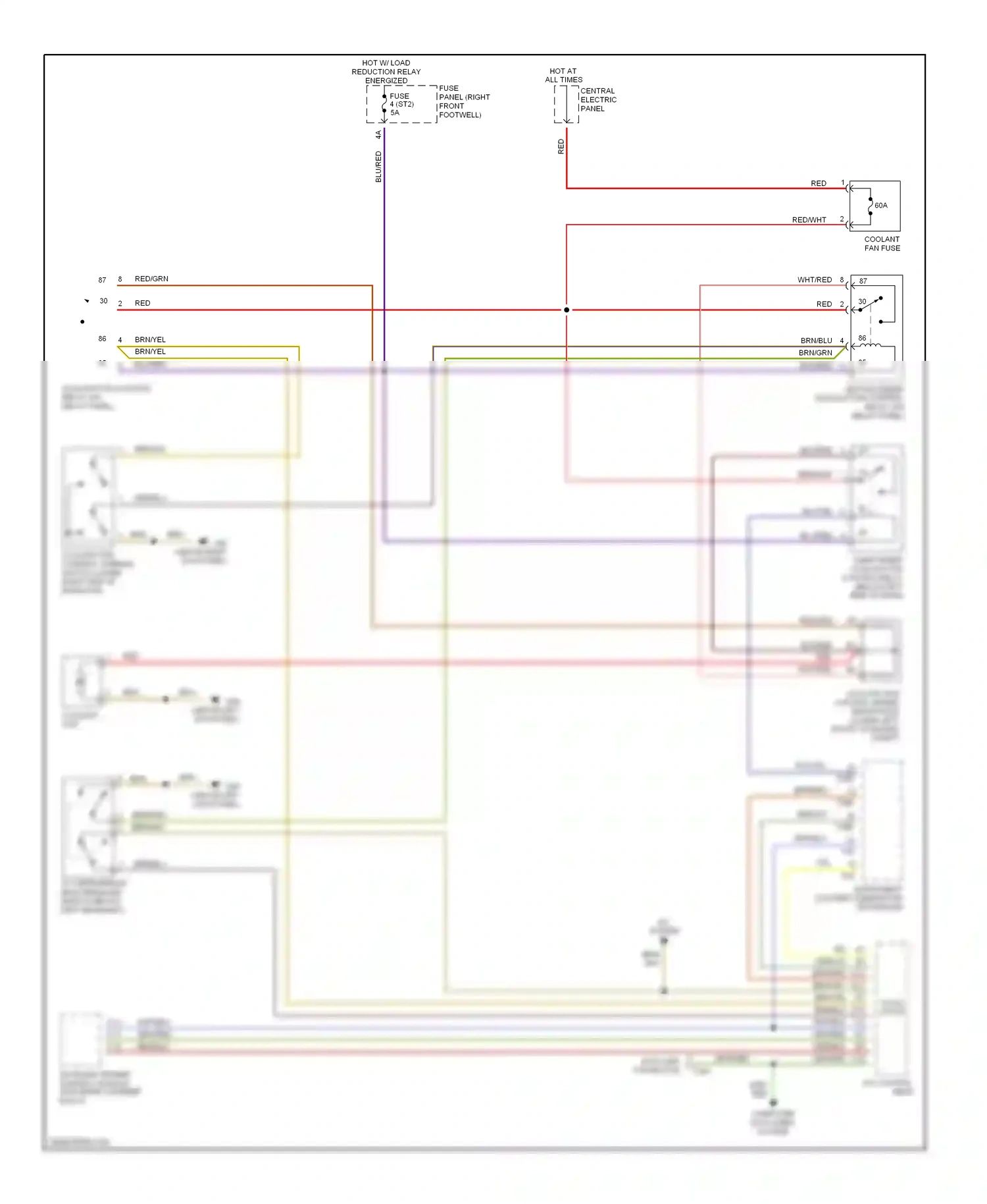 Audi A8 D2 (1994-1999) wht/blu wiring diagram  (3 of 15)