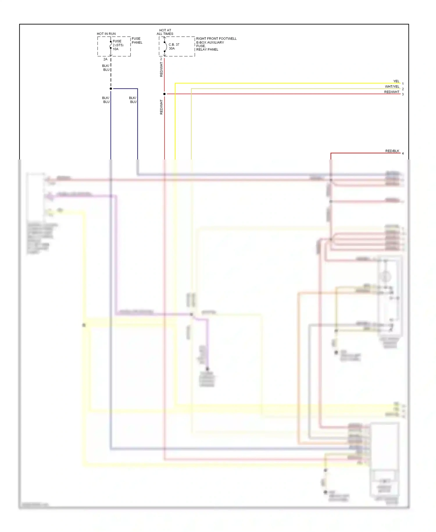 Audi A8 D2 (1994-1999) wht/yel wiring diagram  (8 of 11)