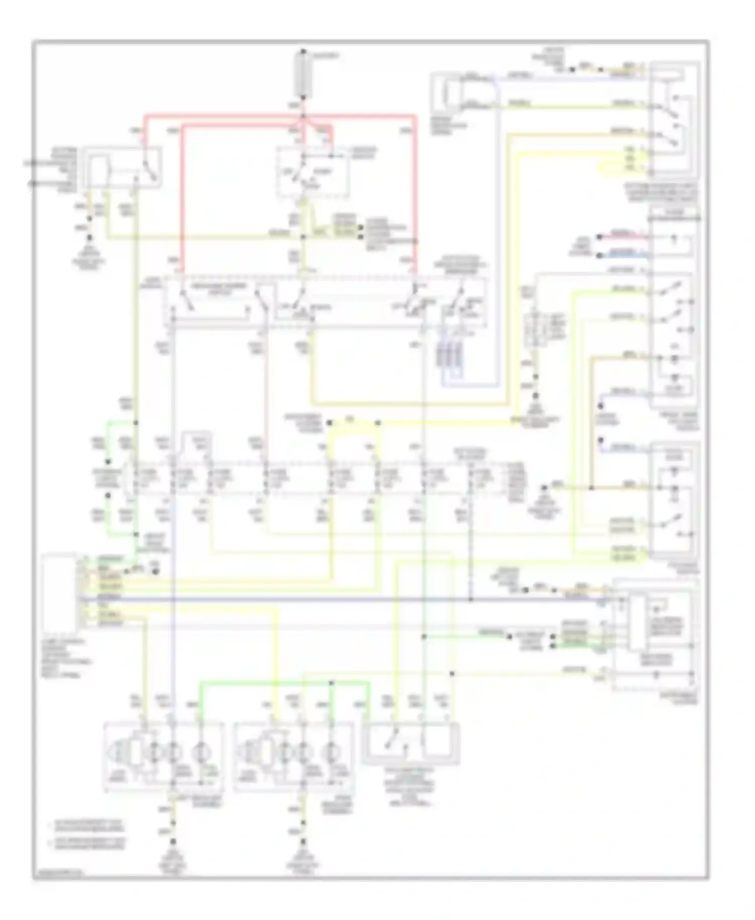 Wiring diagram yel/brn for Audi A8 D2 (1994-1999) (3 of 8)