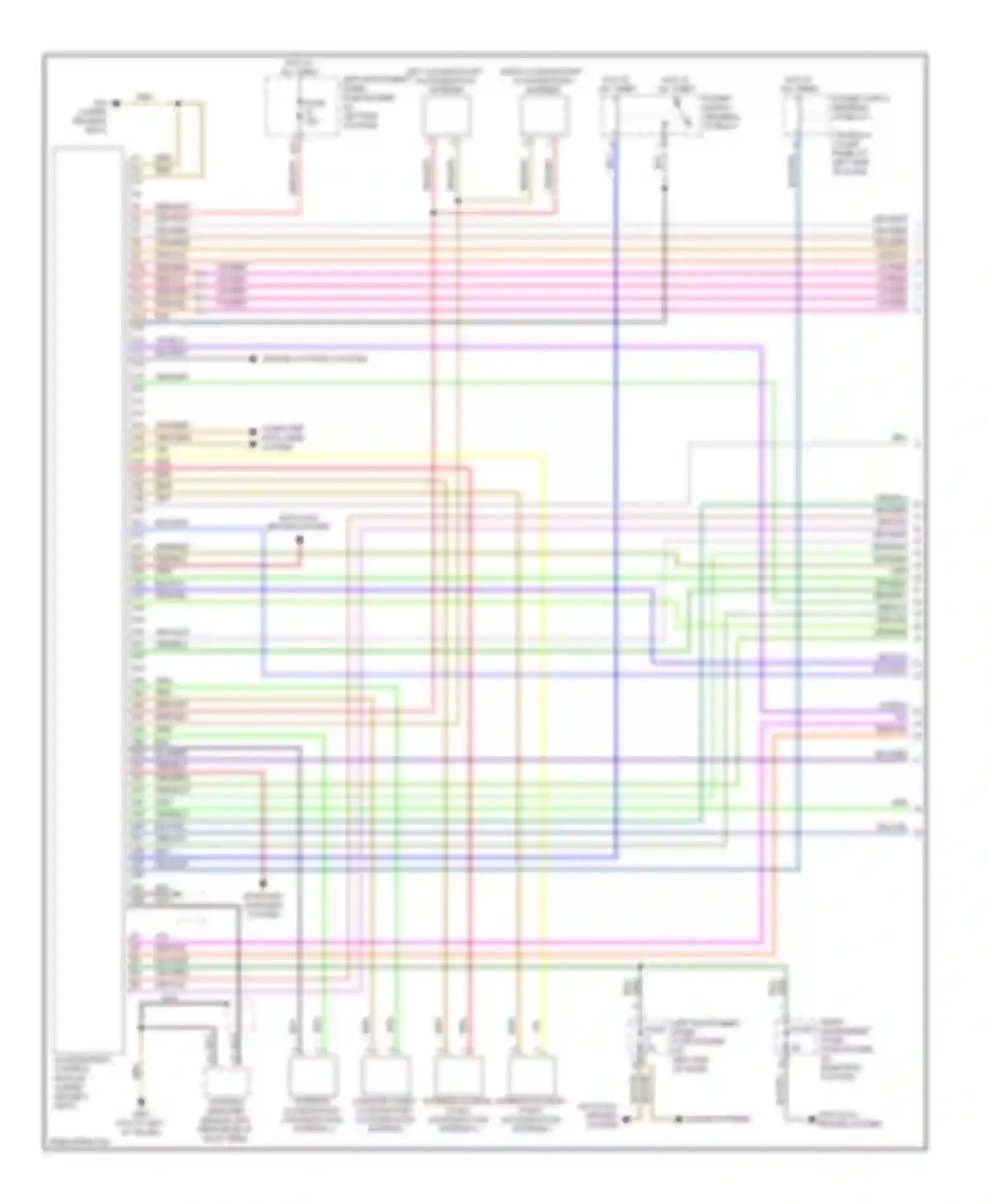 A8 Audi D3 facelift 2 (2007-2010): Access/start circuit (1 of 2)