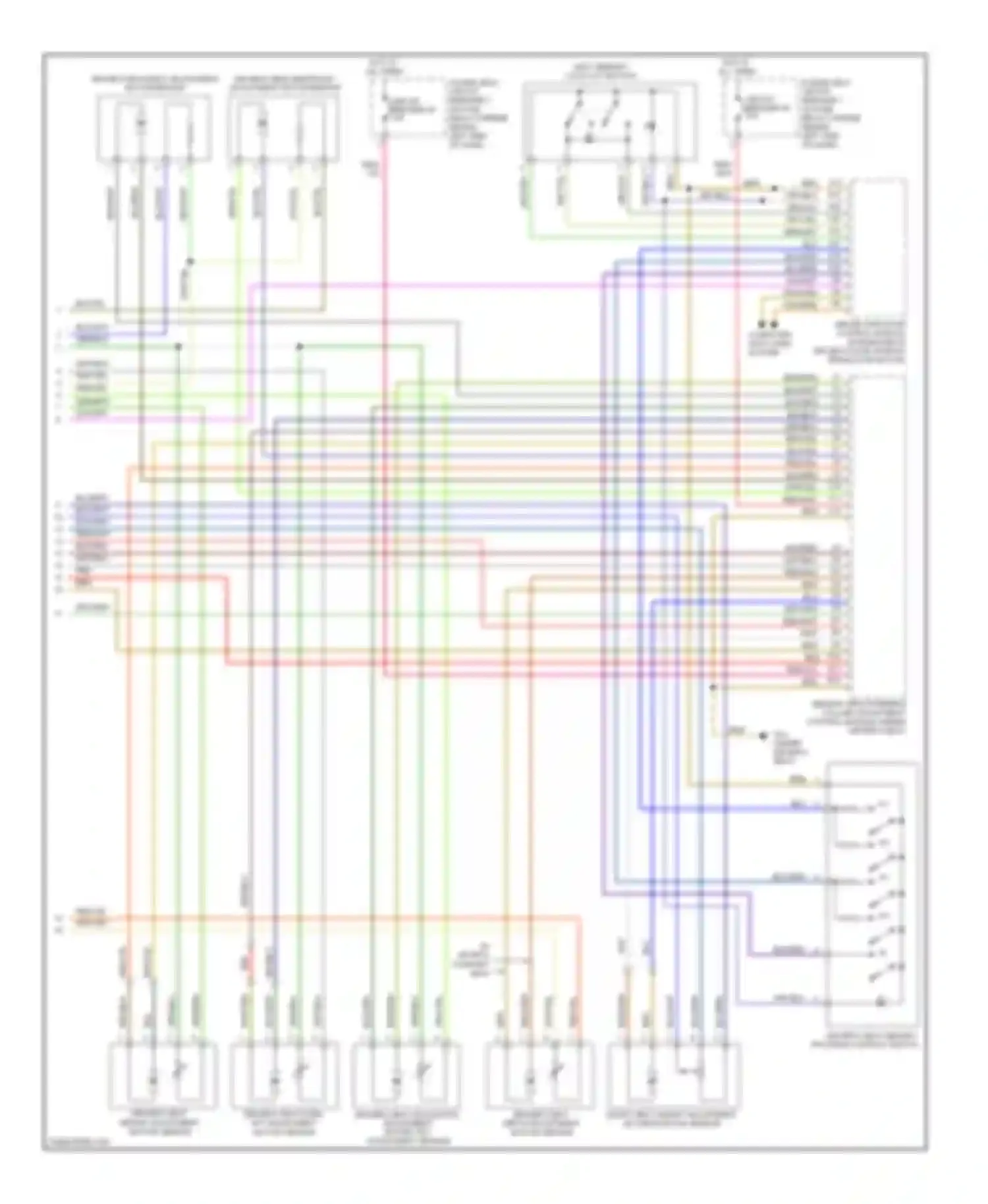 A8 Audi D3 facelift 2 (2007-2010): Driver"s memory seat circuit (2 of 2)