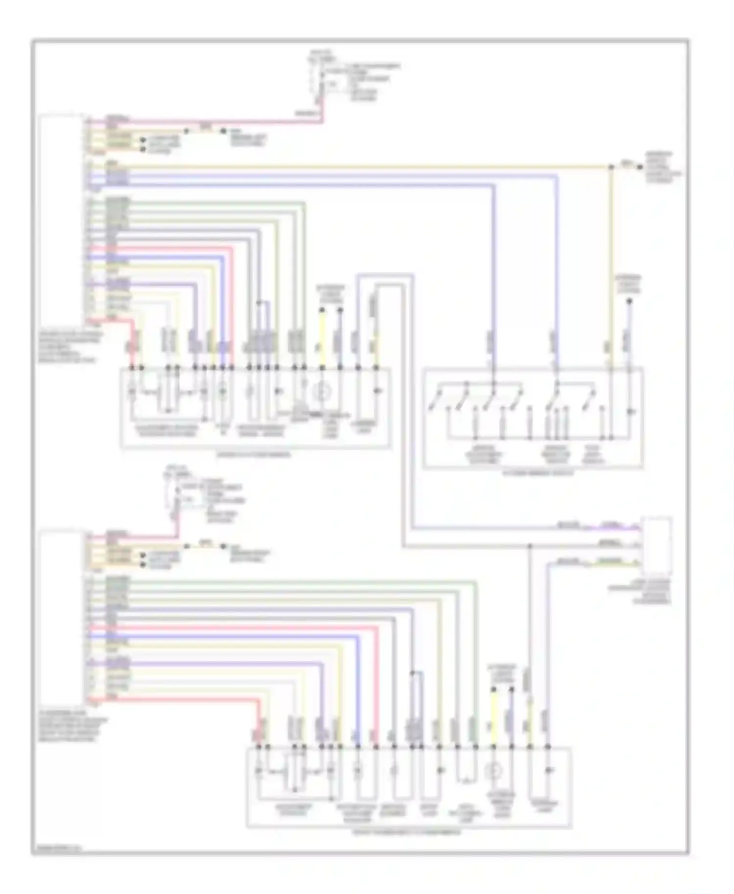 A8 Audi D3 facelift 2 (2007-2010): Memory mirrors circuit