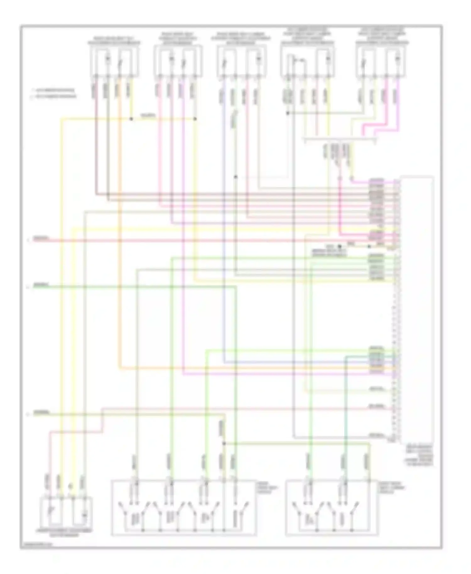 A8 Audi D3 facelift 2 (2007-2010): Memory rear seat circuit (2 of 2)