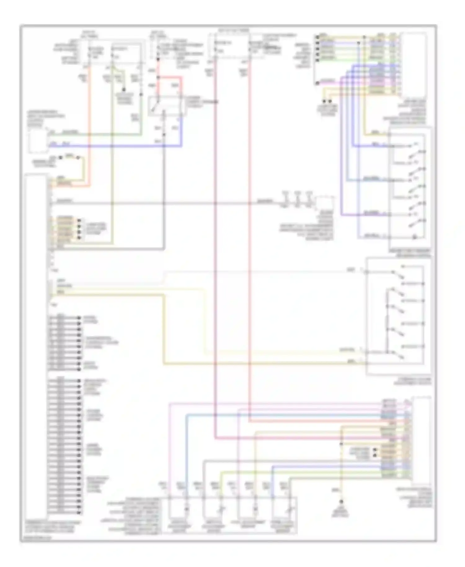 A8 Audi D3 facelift 2 (2007-2010): Steering column memory circuit