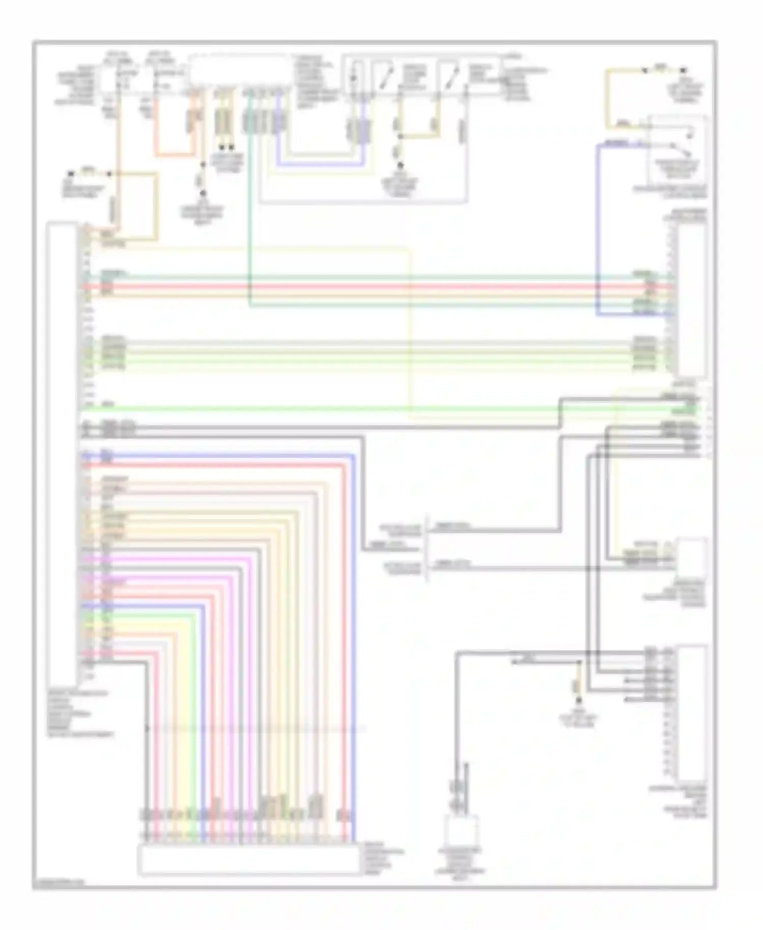 A8 Audi D3 facelift 2 (2007-2010): Navigation circuit, base radio (1 of 4)