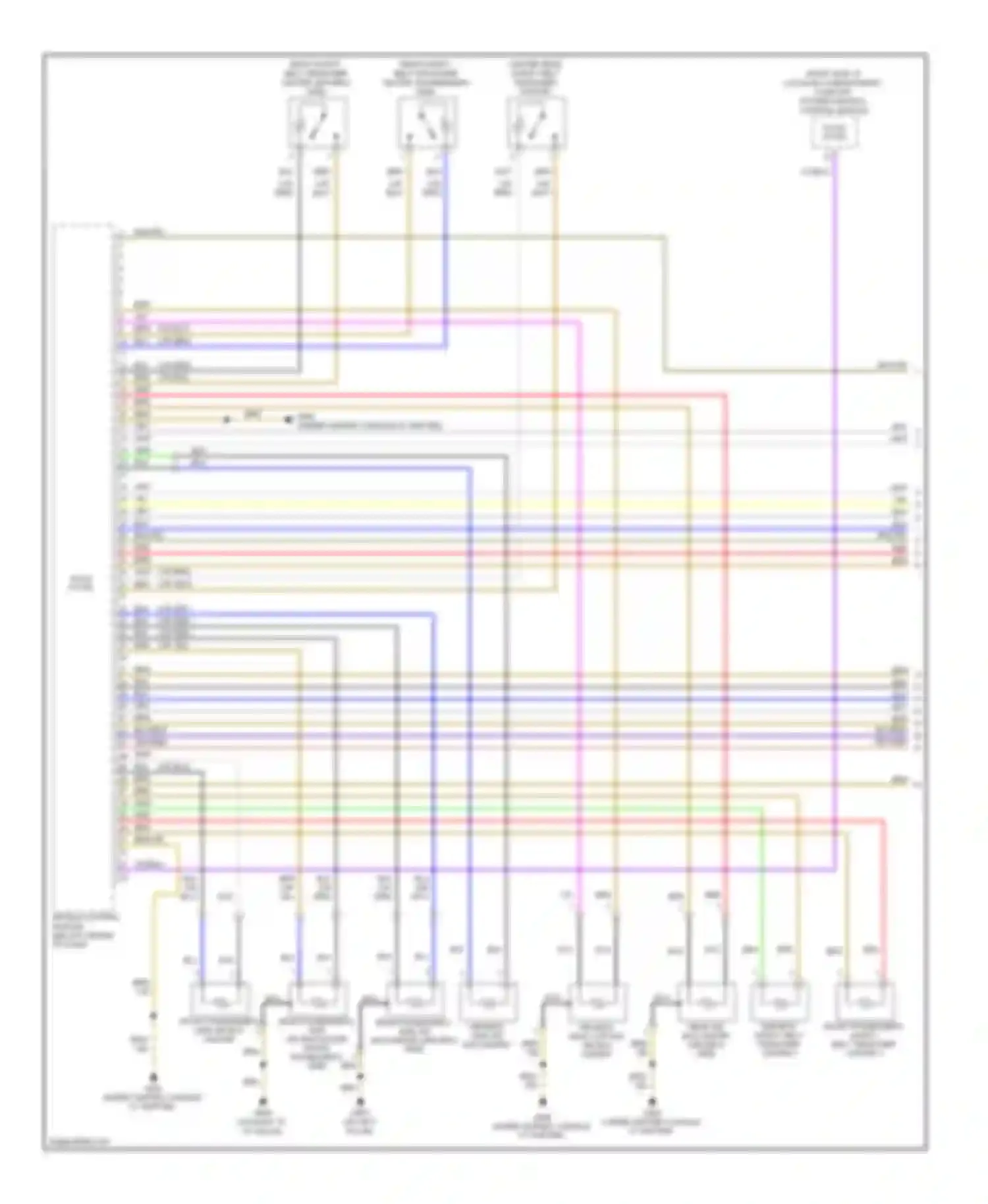 A8 Audi D3 facelift 2 (2007-2010): Supplemental restraints circuit (1 of 3)